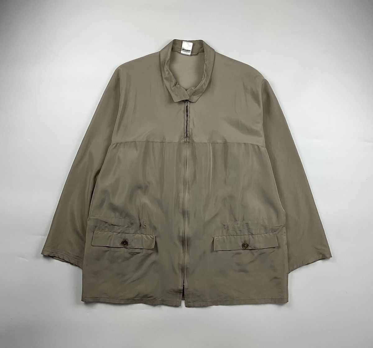 Image of Jil Sander Blouson Nylon Jacket in Beige, Men's (Size Small)