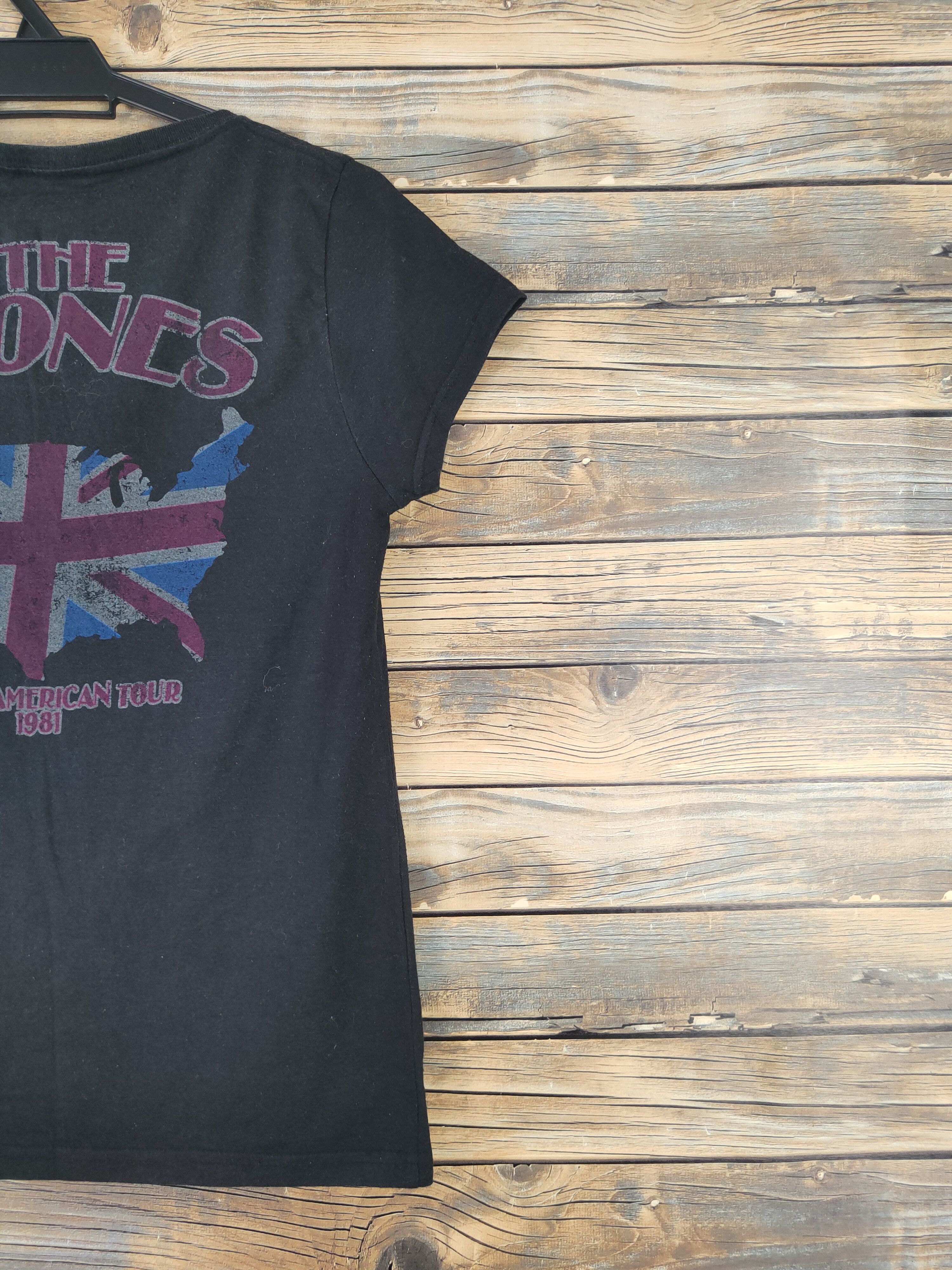 Band Tees DL The Rolling Stones Black Short Sleeve T-shirt #607 Size M / US 6-8 / IT 42-44 - 10 Thumbnail