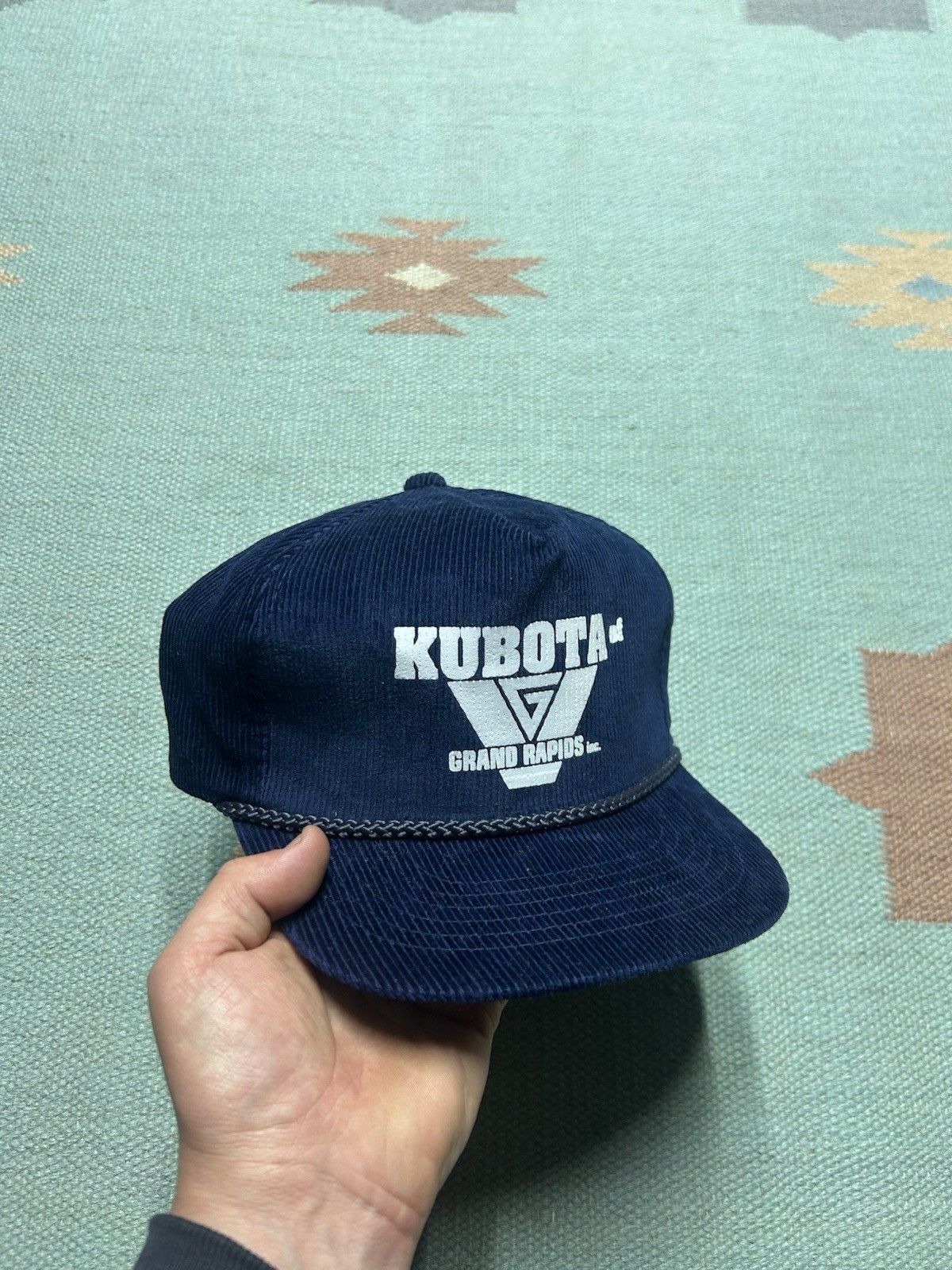 Vintage Vtg hat corduroy Kubota of Grand Rapids Michigan tractor Size ONE SIZE - 1 Thumbnail