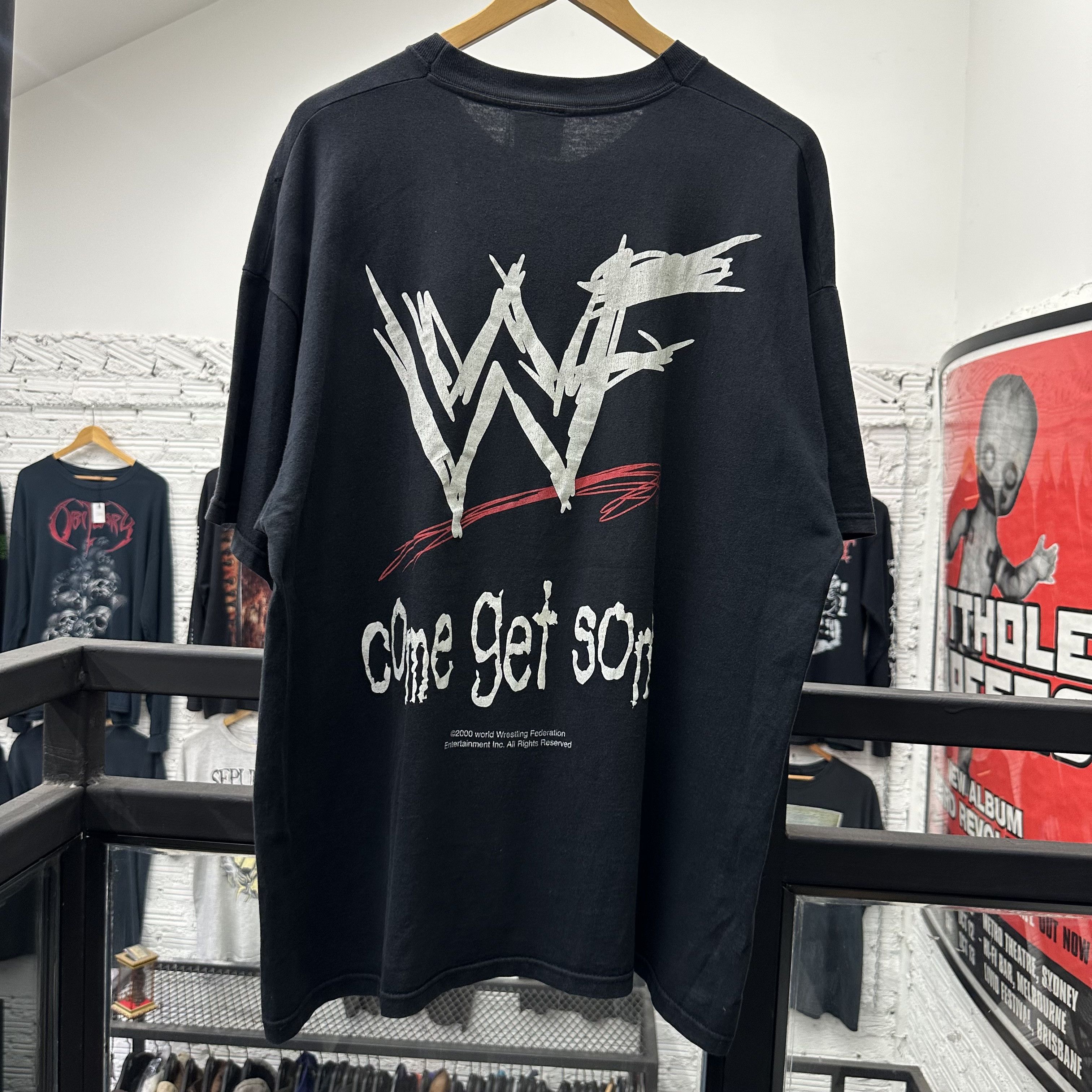 WWF The Undertaker Vintage 2000 WWF Shirt Size US XL / EU 56 / 4 - 5 Thumbnail