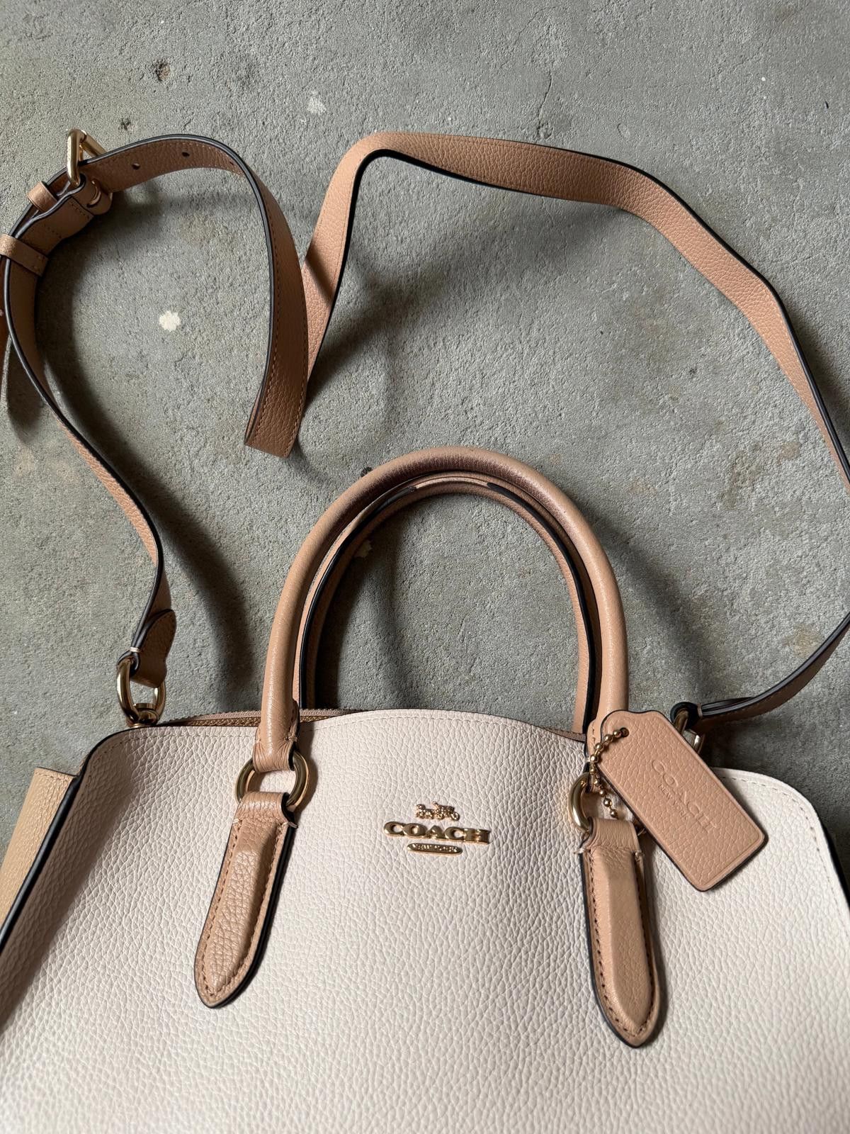 Coach Coach 2Way Channing Carryall Shoulder Bag White/Beige Size ONE SIZE - 3 Thumbnail