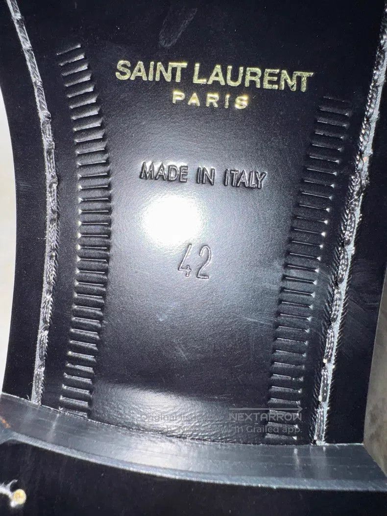 Saint Laurent Paris Saint Laurent Paris Logo Loafers Size US 9 / EU 42 - 6 Thumbnail