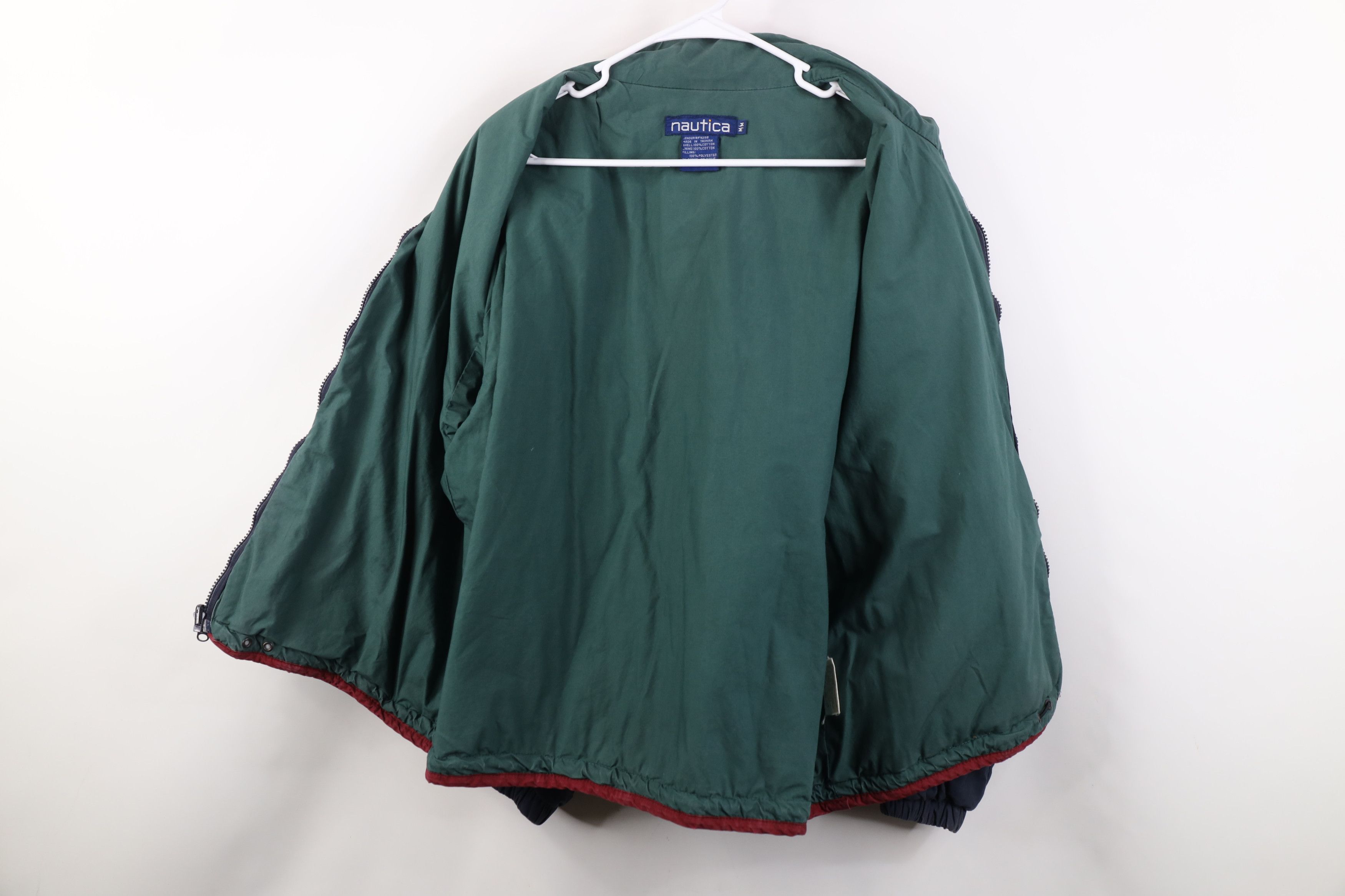 Nautica Vintage 90s Nautica Quilted Big Pocket Full Zip Jacket Size US M / EU 48-50 / 2 - 9 Thumbnail