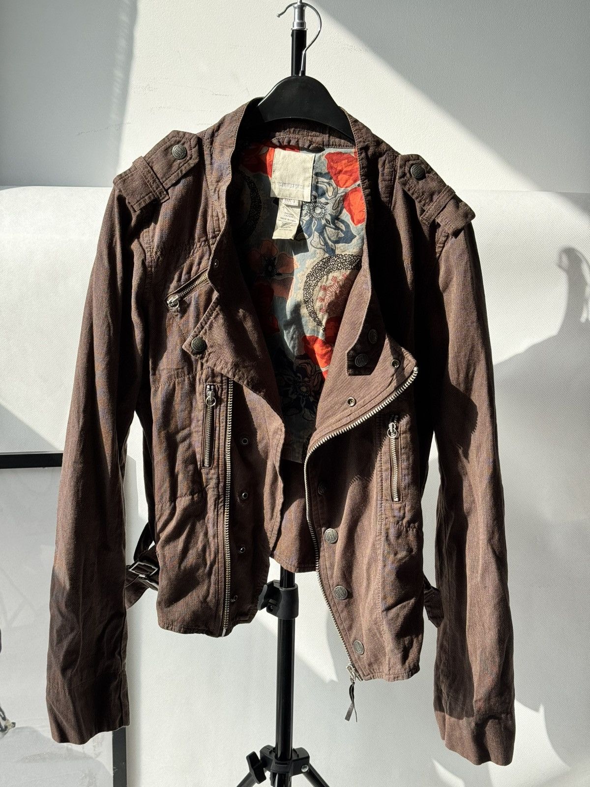 Diesel Archive Diesel Brown Corset Jacket Napoleon Style 00s Size L / US 10 / IT 46 - 10 Thumbnail