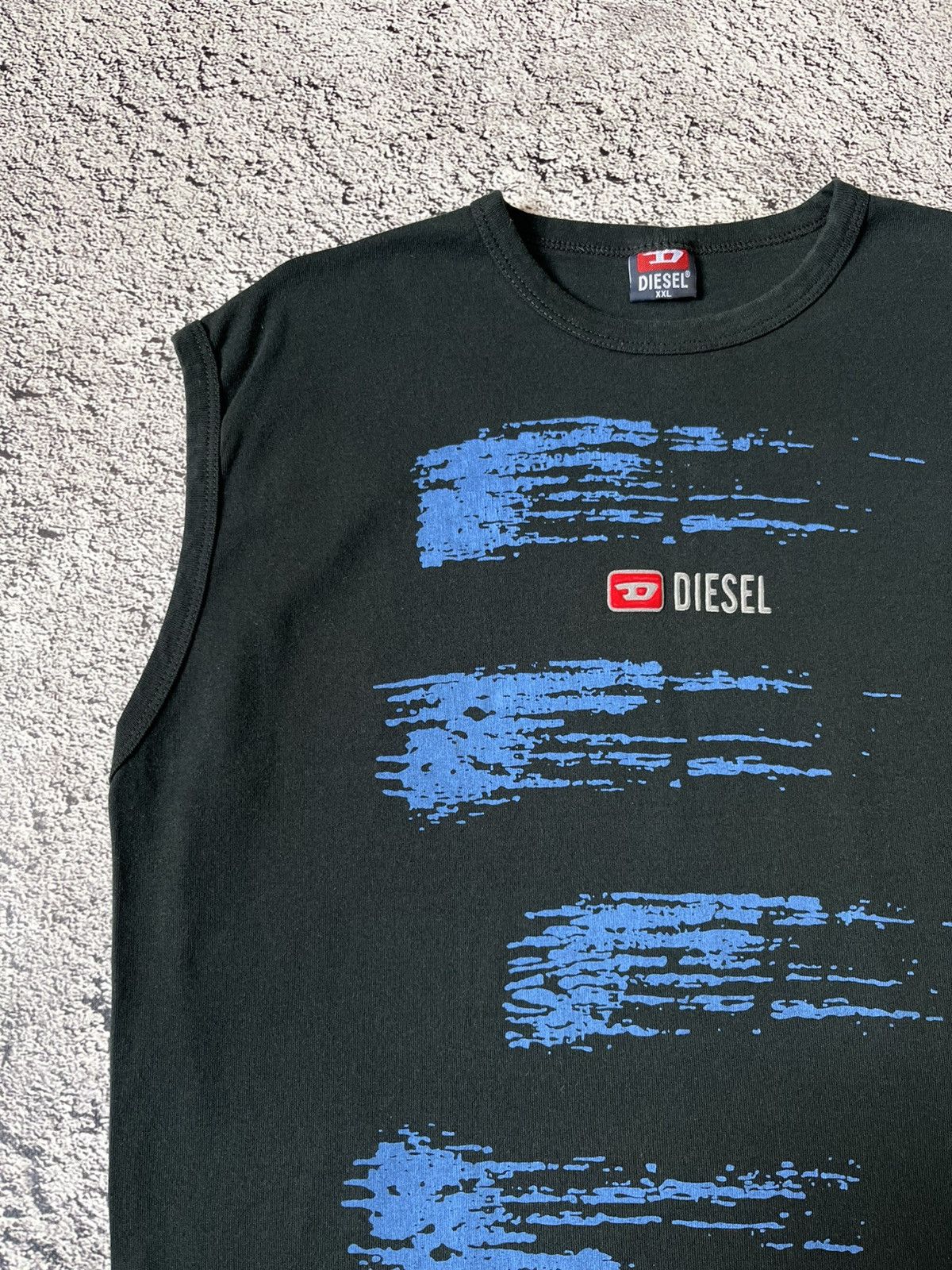 Diesel Diesel Sleeveless T-Shirt Black XXL Graphic Tank Top Size US XXL / EU 58 / 5 - 5 Thumbnail