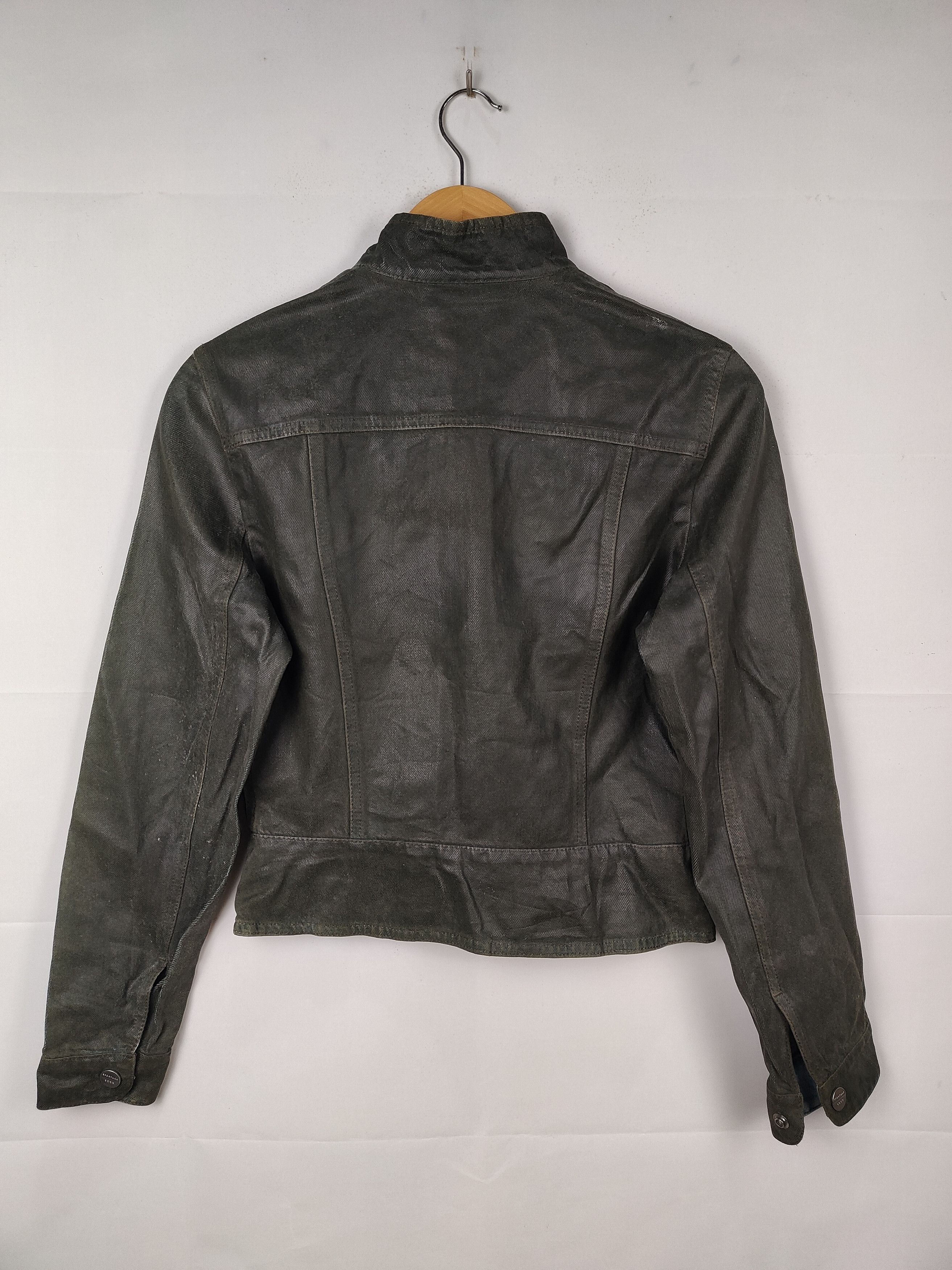 Max Mara Sportmax Code Denim Waxed Jacket Size S / US 4 / IT 40 - 6 Thumbnail