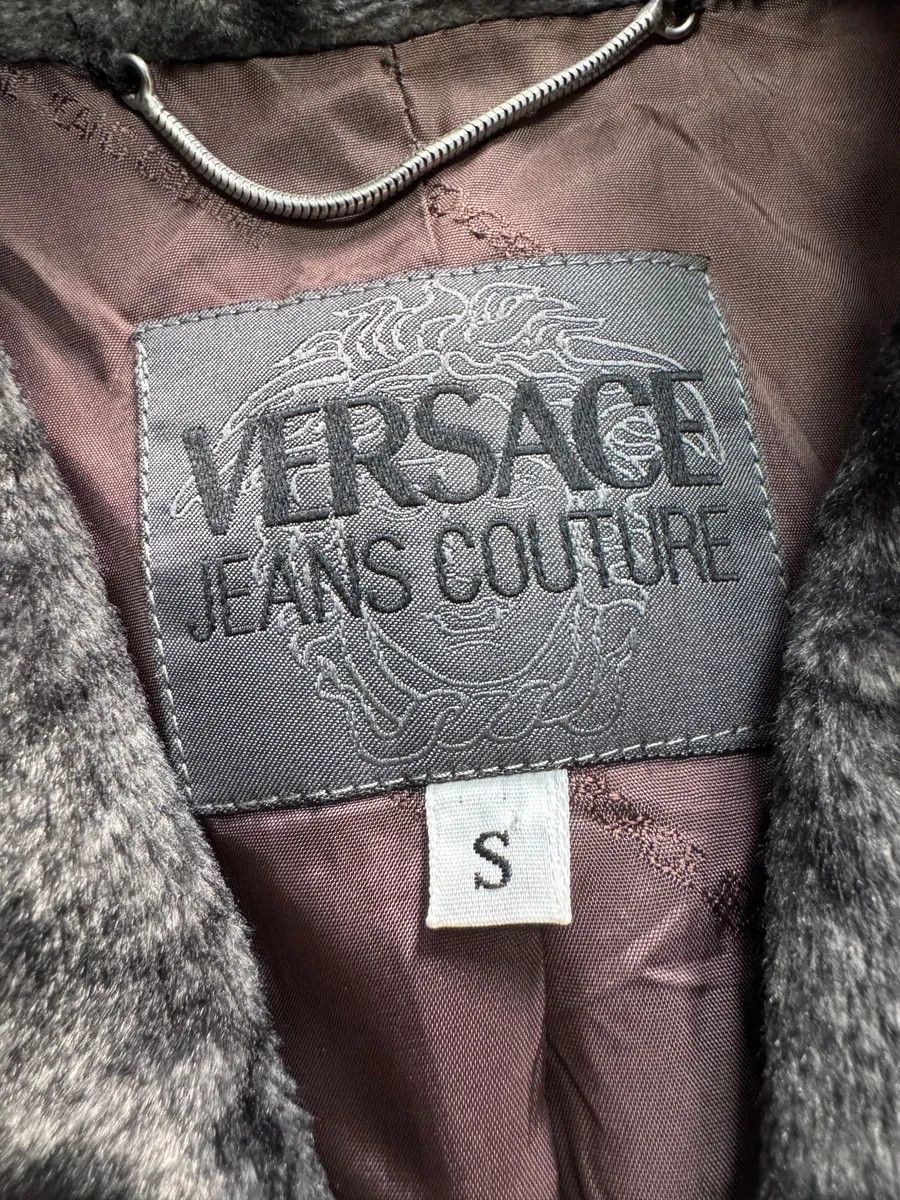 Versace 2000s Versace Grey Dark Shell Long Coat Size US XS / EU 42 / 0 - 8 Thumbnail