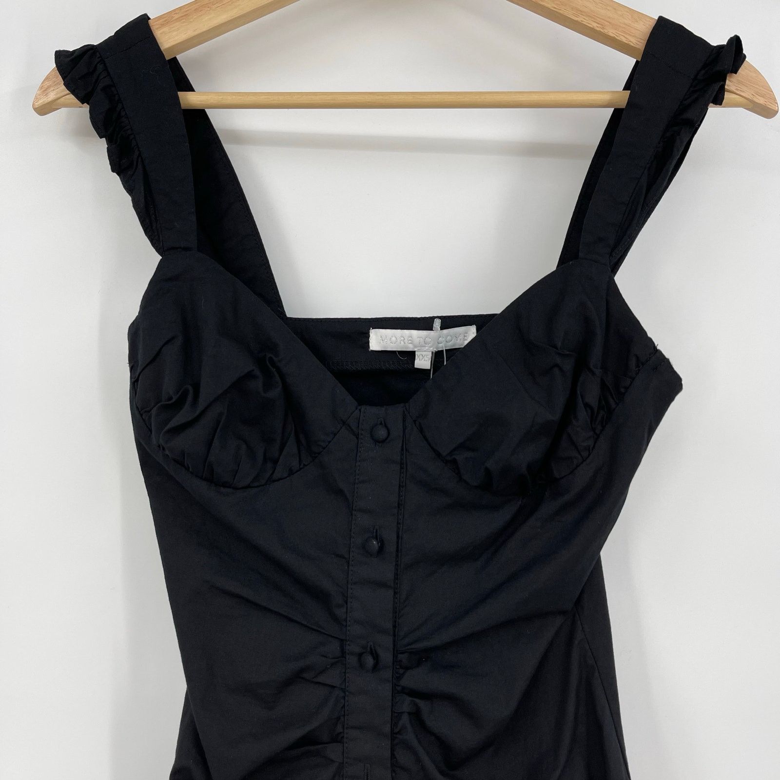 REVOLVE MORE TO COME | NWT Isla Bustier Dress in Black Cotton XXS Size XXS / US 00 / IT 34 - 6 Thumbnail