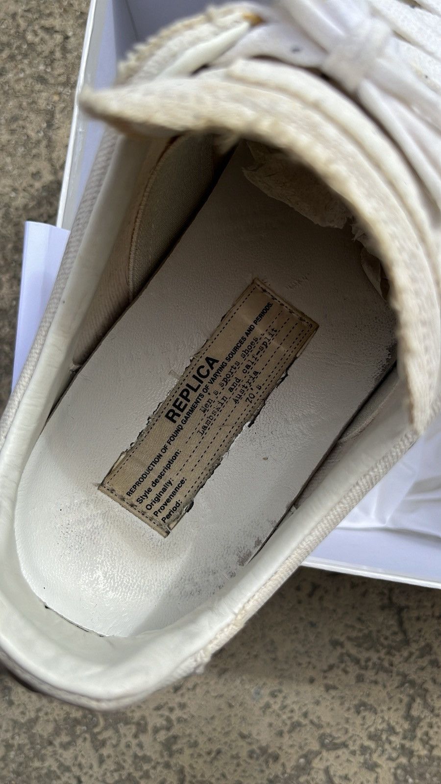 Maison Margiela Maison Margiela Gat Replica Canvas Oil Blue Size US 9 / EU 42 - 13 Thumbnail
