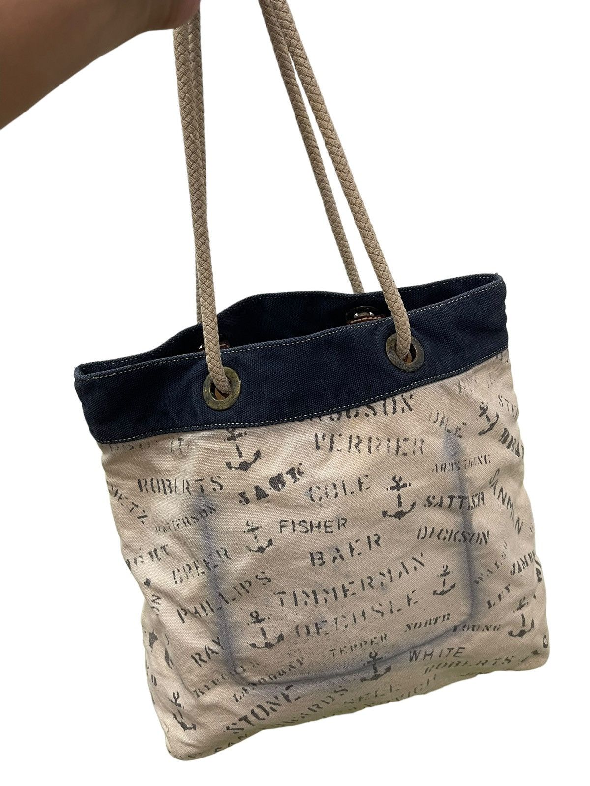 RRL Ralph Lauren Double RL Ralph Lauren Cotton Canvas RRL Tote Bag 2🟩 Size ONE SIZE - 4 Thumbnail