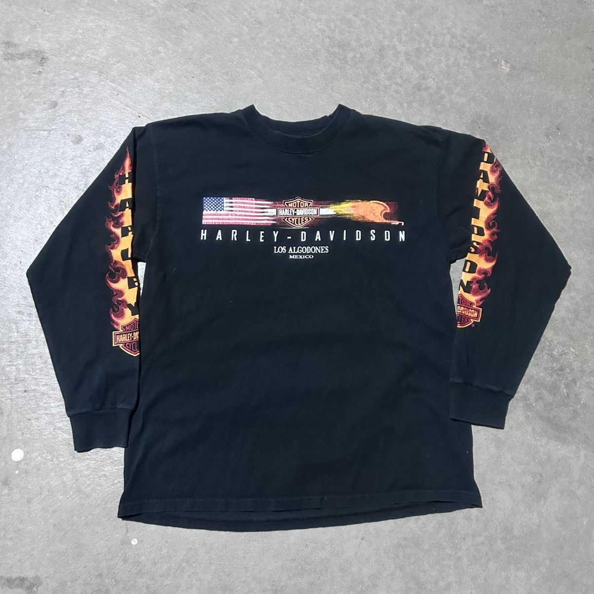 Harley Davidson Harley davidson flame long sleeve tee shirt Size US L / EU 52-54 / 3 - 1 Thumbnail
