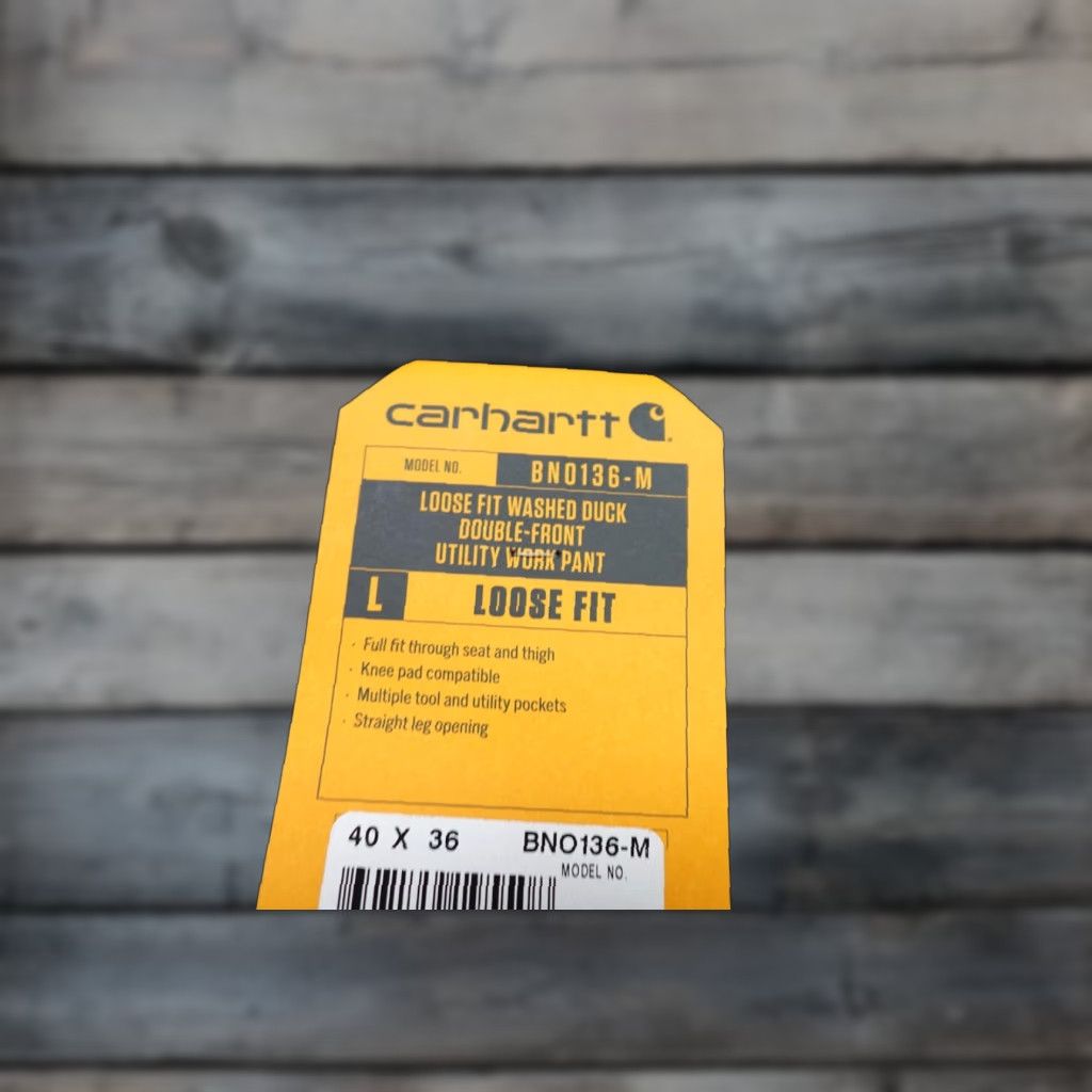 Carhartt Carhartt Pants Mens 40x36 Black Carpenter Heavyweight Double-Front Workwear Pockets Rugged Canvas Duck Leather? Size US 40 / EU 56 - 1 Thumbnail