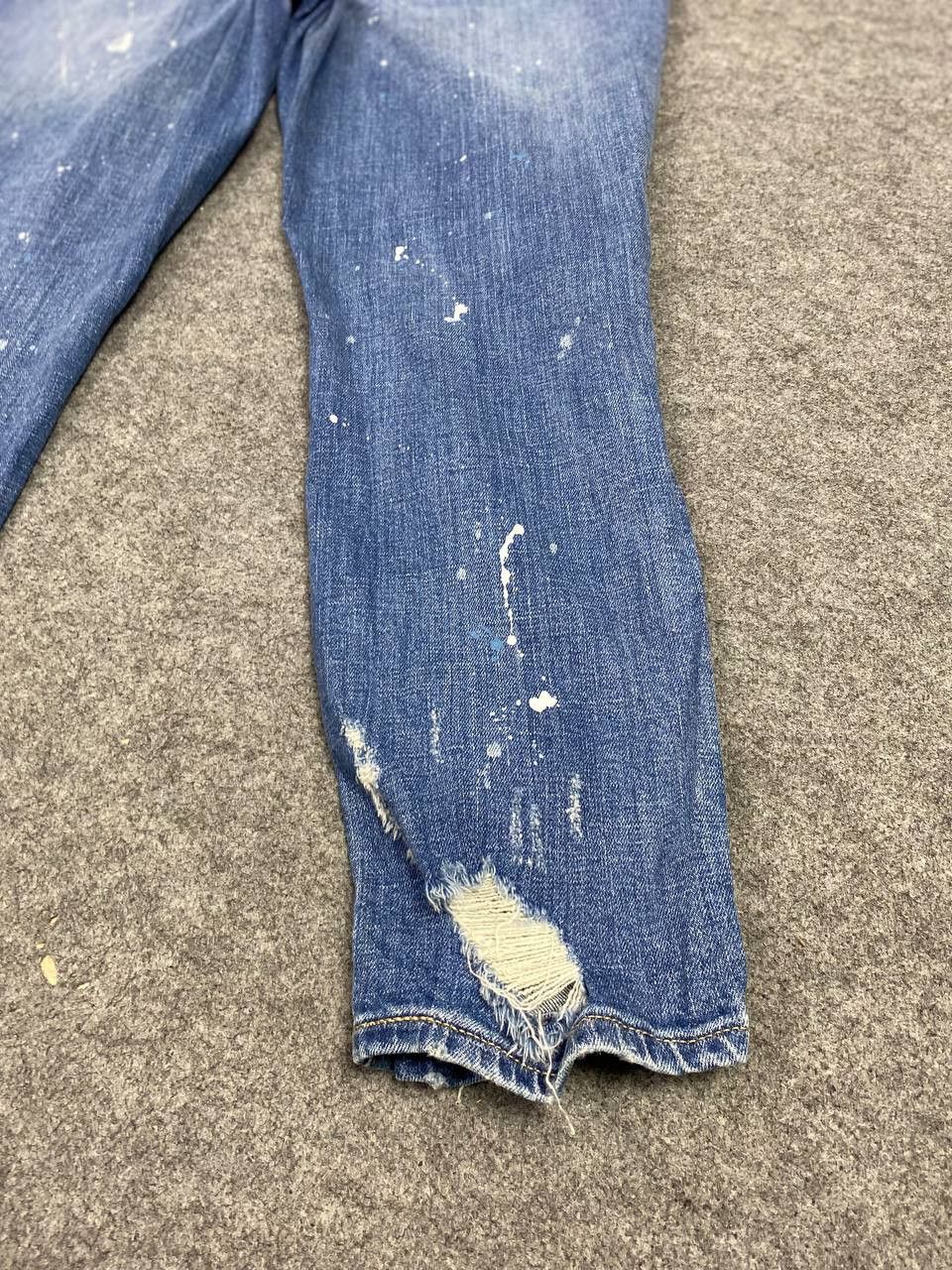 Gap gap japanese brand paint splatter distressed denim Size 36" / US 14 / IT 50 - 5 Thumbnail