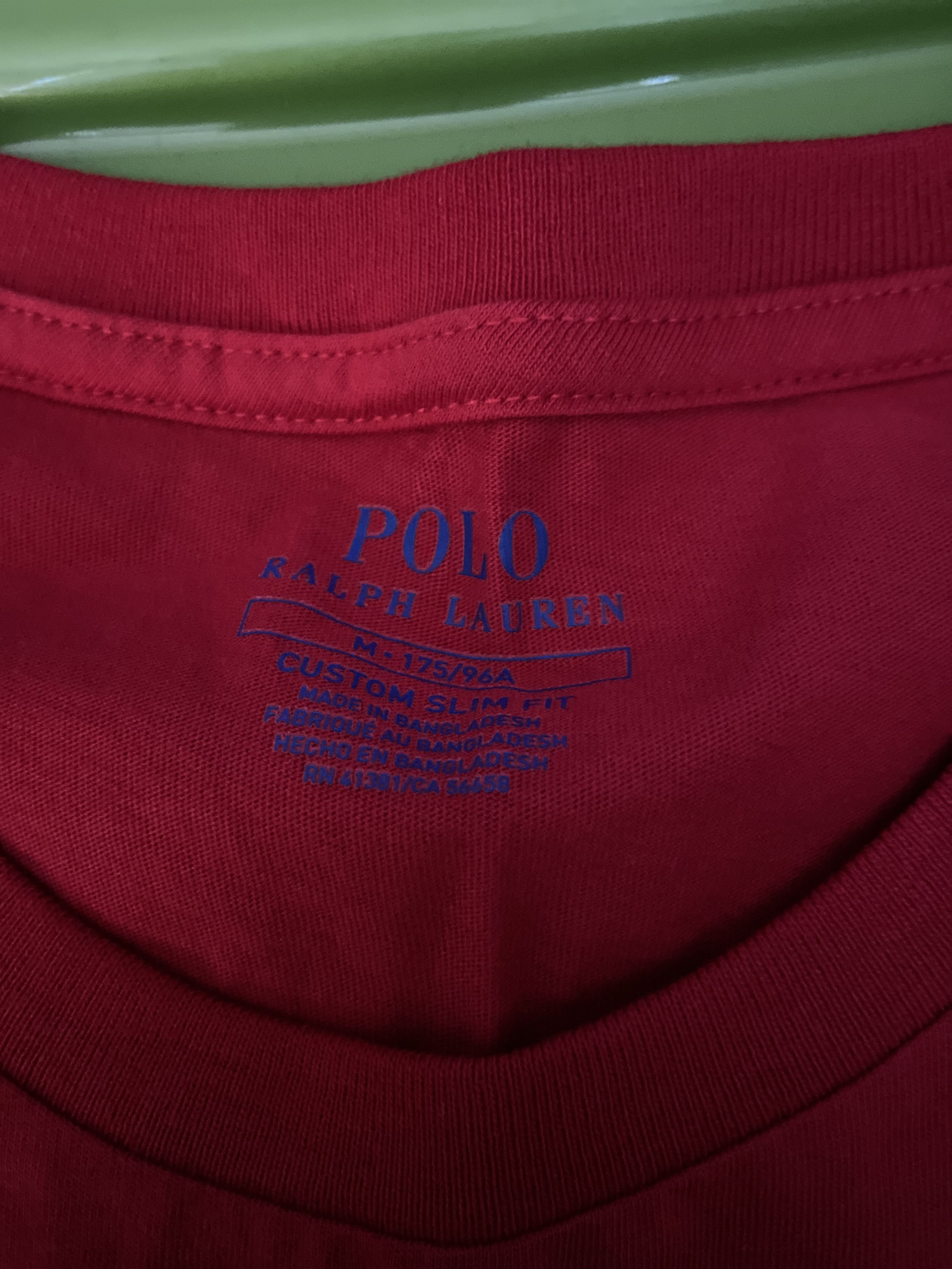 Polo Ralph Lauren Red Polo Ralph Lauren Tee w/Blue Horse Size US M / EU 48-50 / 2 - 2 Thumbnail