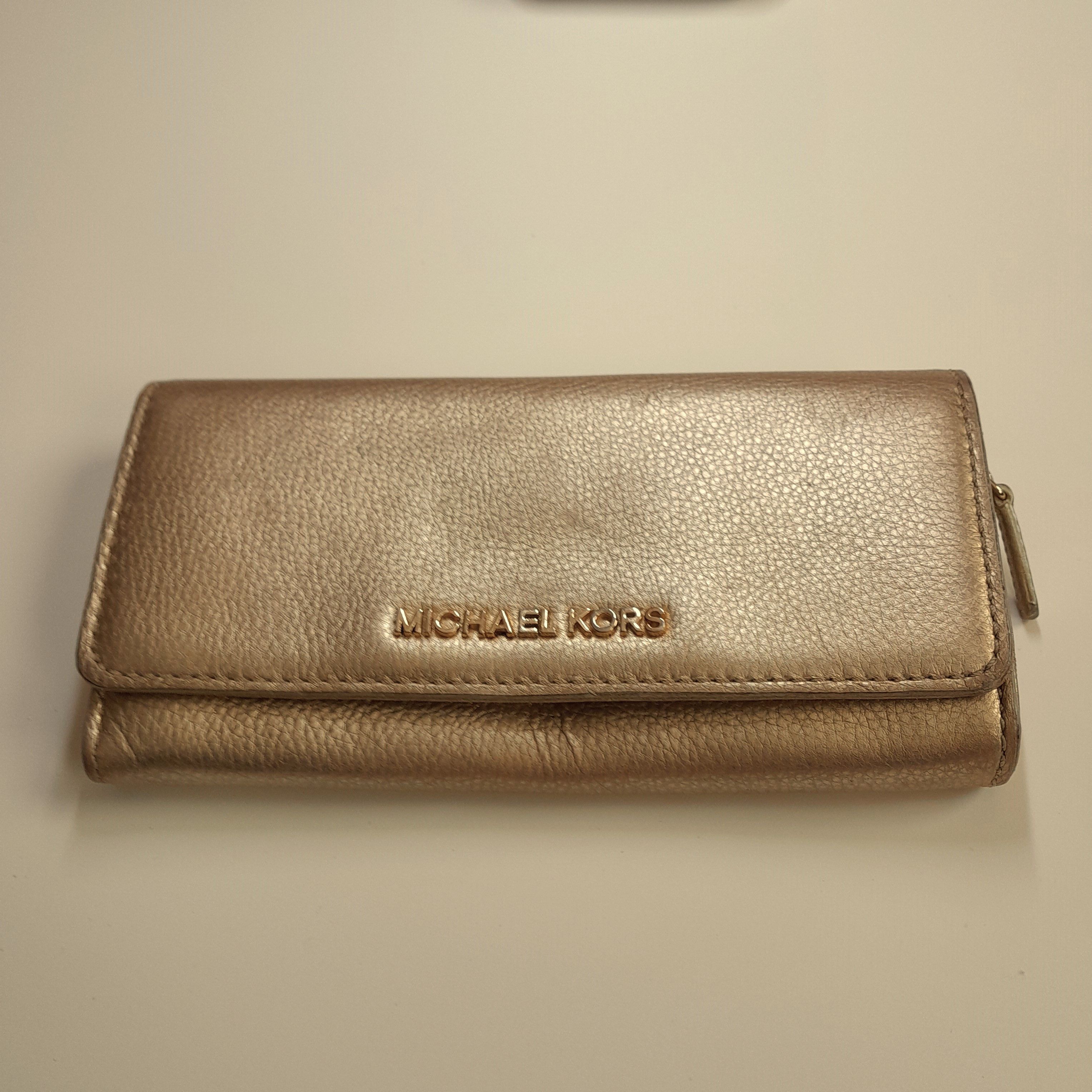 Michael Kors MICHAEL KORS JET SET TRAVEL LARGE ACCORDION WALLET GOLD Size ONE SIZE - 1 Thumbnail
