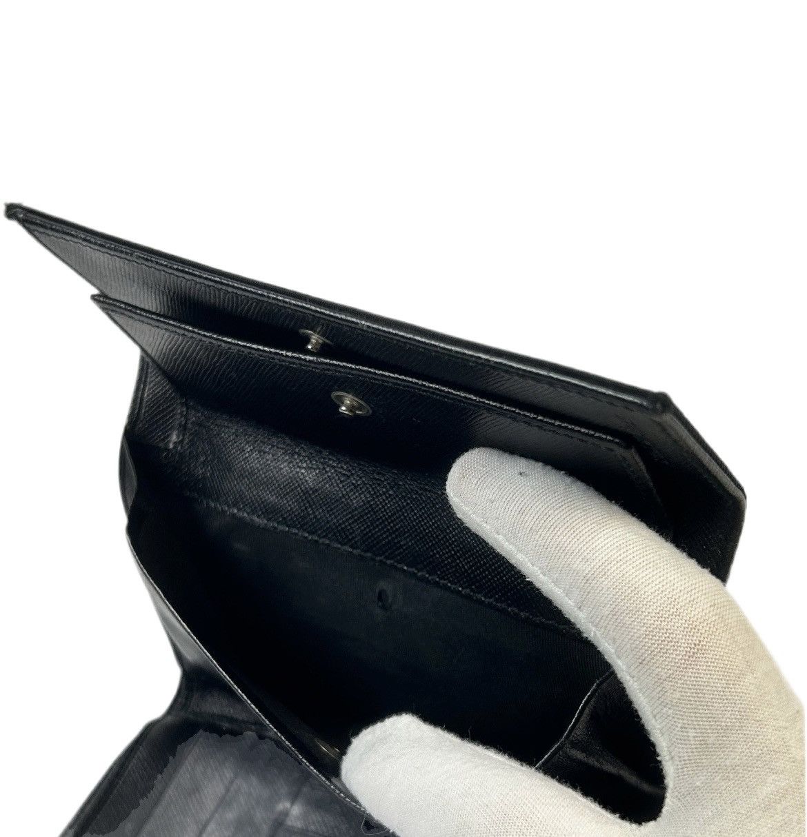 Prada Prada Tessuto Nero Nylon Trifold Wallet Size ONE SIZE - 5 Thumbnail