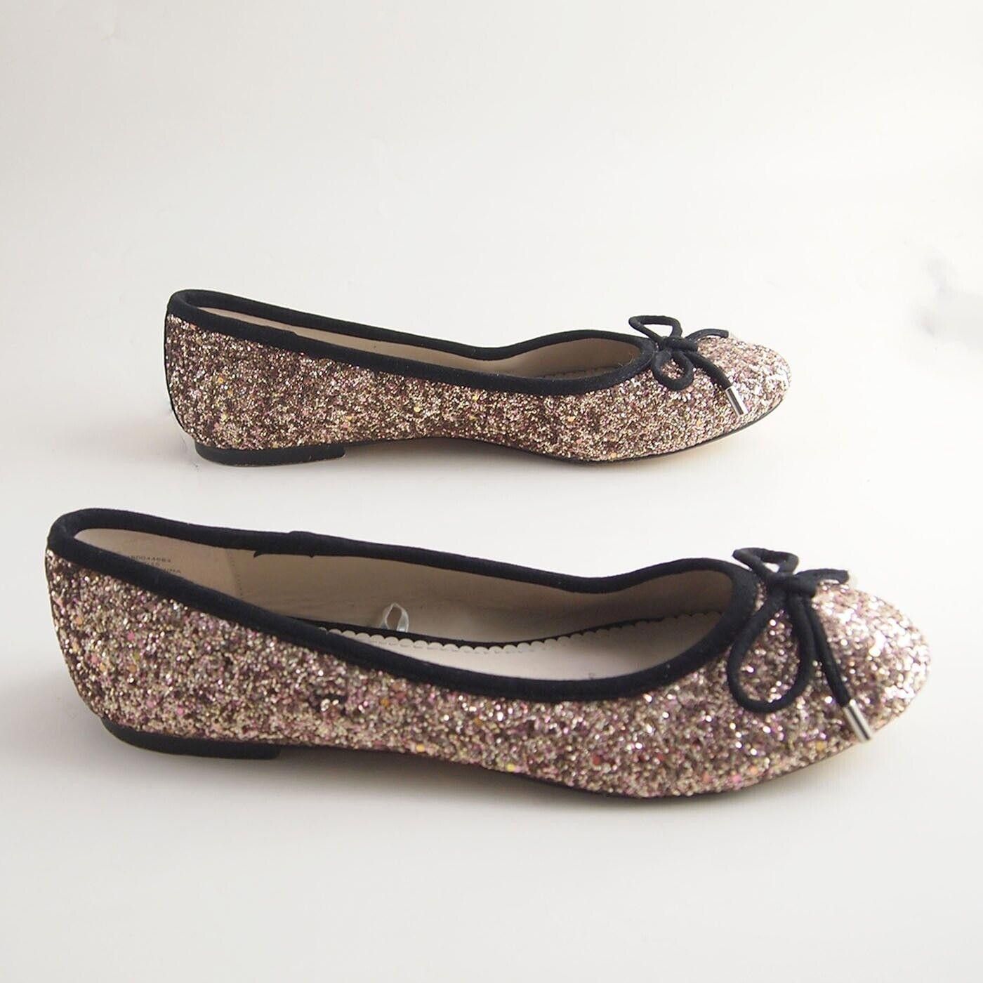 Debut Debut Ballet Flats Rose Gold Glitter Womens EU 40 US 9.5 Size US 9.5 / IT 39.5 - 6 Thumbnail