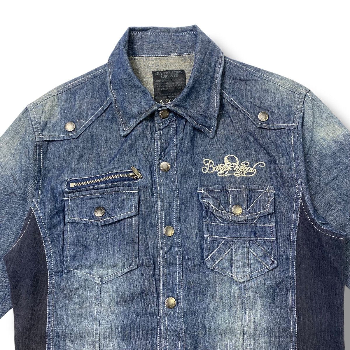 In The Attic In the Attic skull embroidery button ups shirt y2k style Size US M / EU 48-50 / 2 - 3 Thumbnail