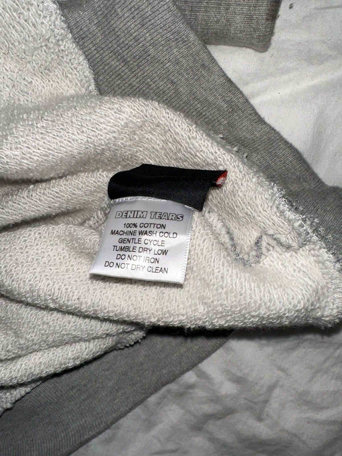 DENIM TEARS Denim Tears Embroidered Logo Hoodie Grey Size US L / EU 52-54 / 3 - 5 Thumbnail
