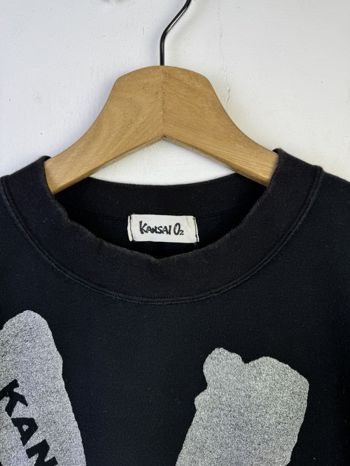 Kansai Yamamoto Vintage Kansai Yamamoto black t-shirt Big Logo Size US XL / EU 56 / 4 - 7 Thumbnail