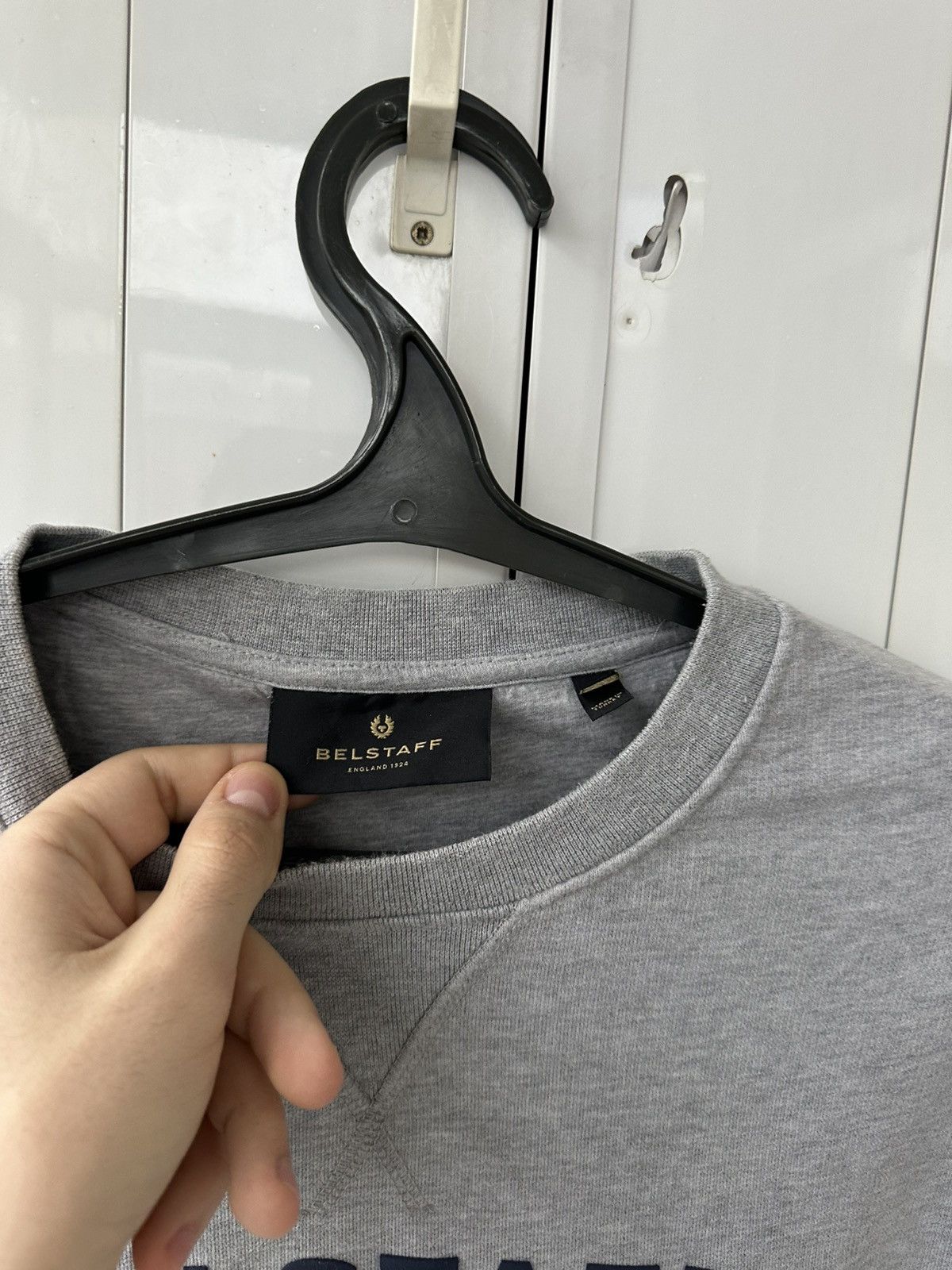 Belstaff Belstaff England 1924 Grey Sweatshirt Logo Size US XL / EU 56 / 4 - 9 Thumbnail