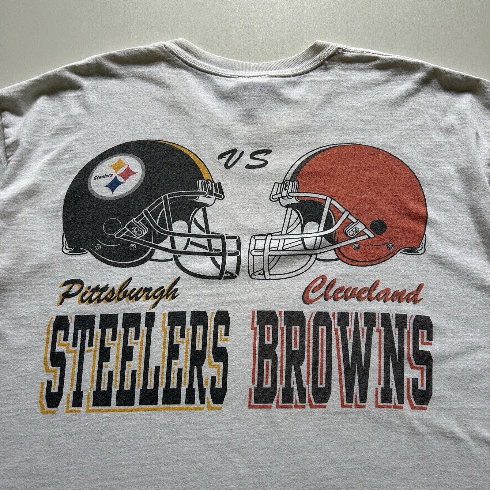 NFL Vintage Y2K Pittsburgh Steelers Cleveland Browns NFL T Shirt Size US XL / EU 56 / 4 - 2 Thumbnail