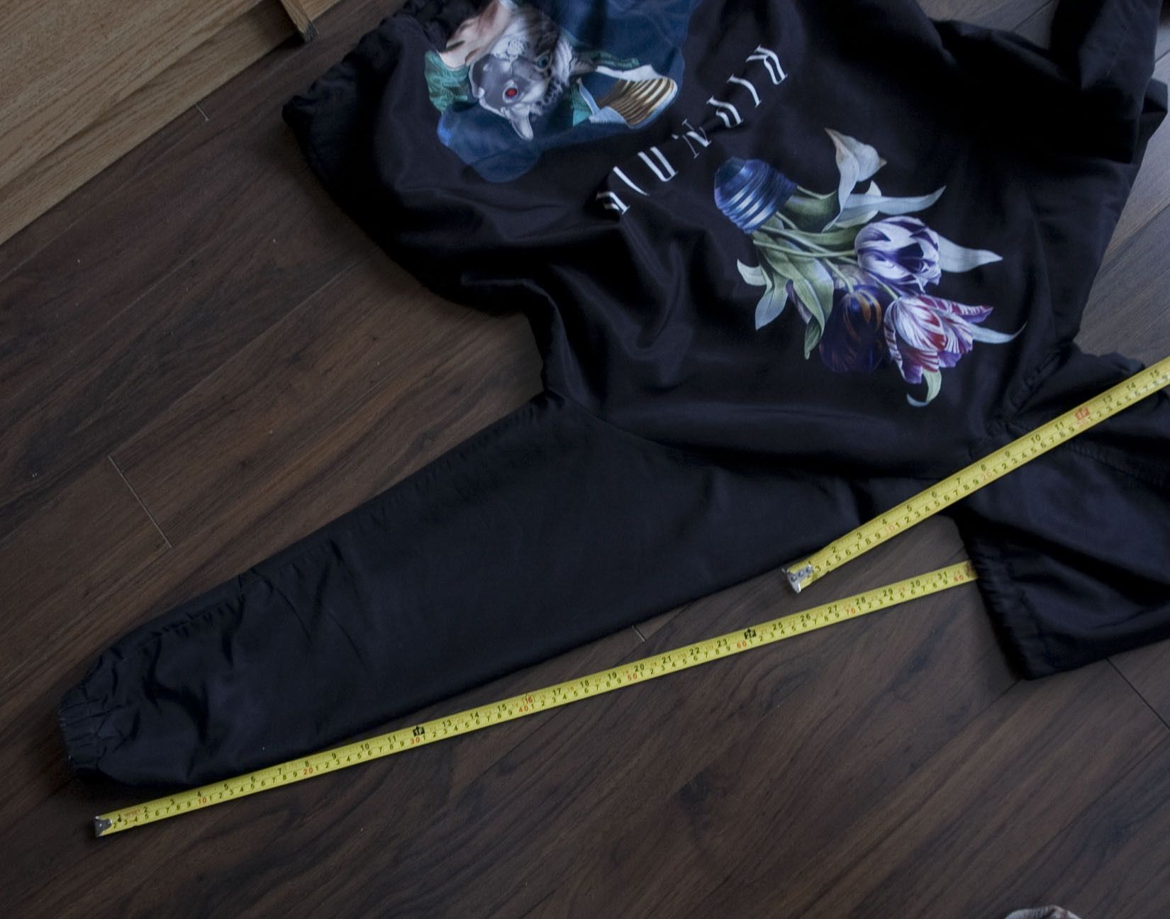 RIPNDIP RIPNDIP Light Jacket Snap Button Size L Black Cat Floral Size US L / EU 52-54 / 3 - 7 Thumbnail