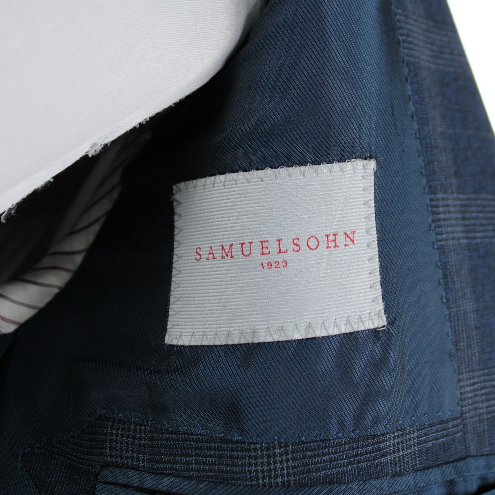 Samuelsohn Samuelsohn Suit Size US 40 Regular in Blue Size 40R - 8 Thumbnail