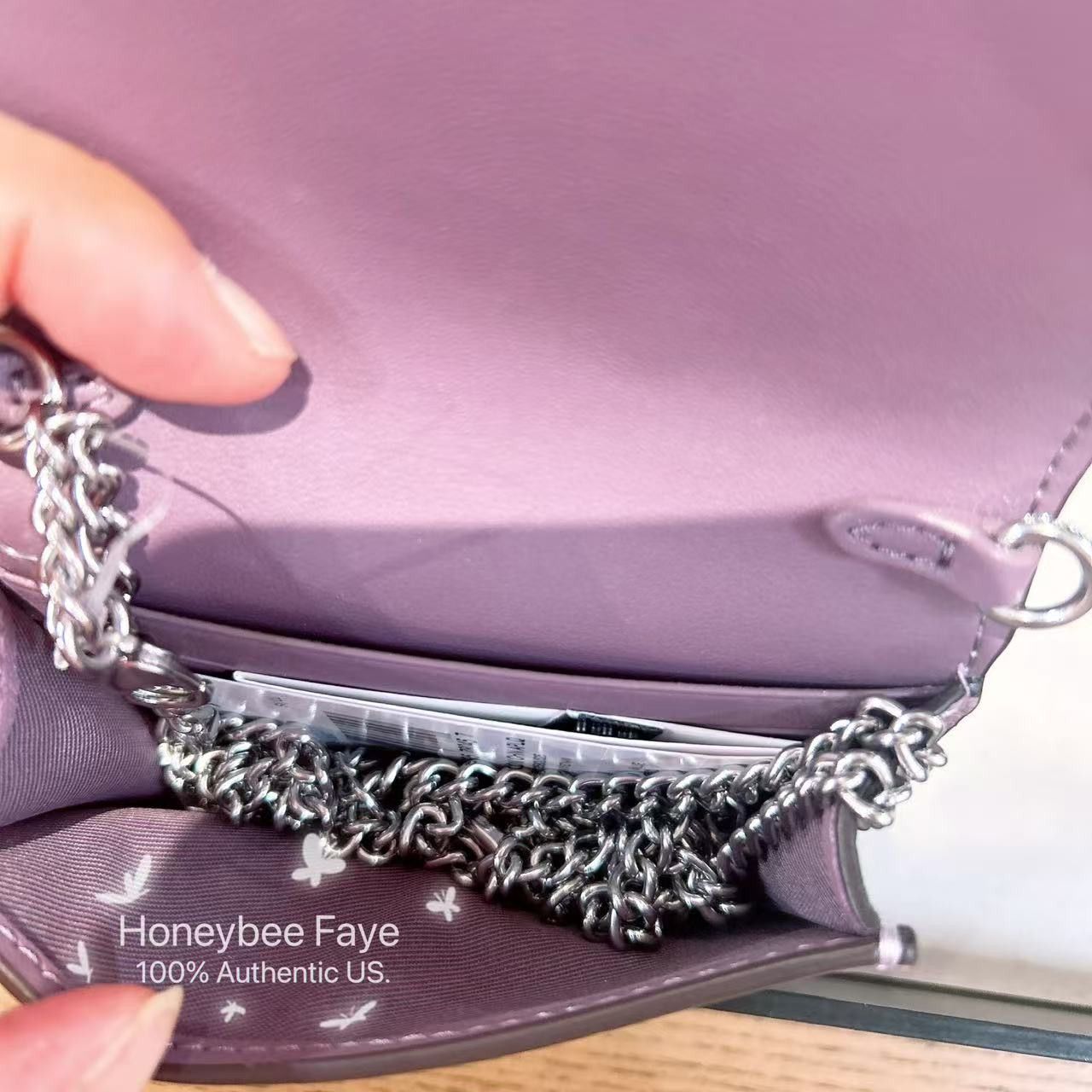Coach Mini Wallet On A Chain With Floral Applique CAL71 Size ONE SIZE - 4 Thumbnail
