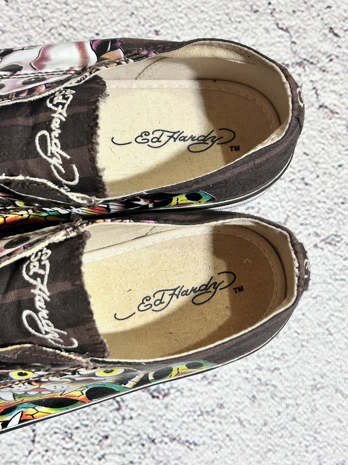 Ed Hardy Ed Hardy Brown Sneakers Slip Vintage Y2K avant garde Size US 10.5 / EU 43-44 - 12 Thumbnail