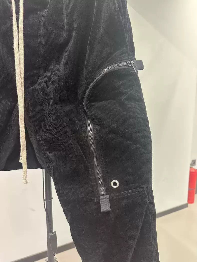 Rick Owens Rick Owens Men's corduroy drawstring trousers-2505 Size US 30 / EU 46 - 4 Thumbnail
