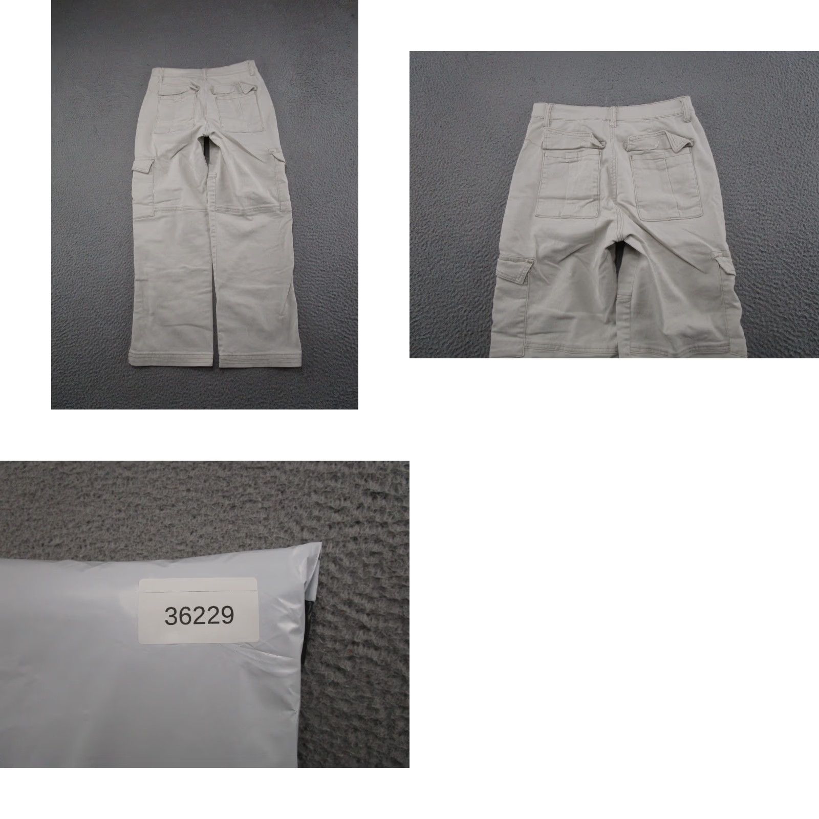 Vintage Kensie Jeans Straight Cargo Ivory Size 6/28 READ Womens Size 28" / US 6 / IT 42 - 9 Thumbnail