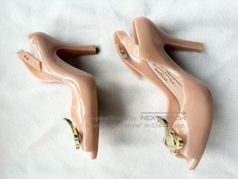 Vivienne Westwood Vivienne Westwood Vintage Beige Saturn High Heel Sandals Size US 4.5 / IT 34.5 - 6 Thumbnail