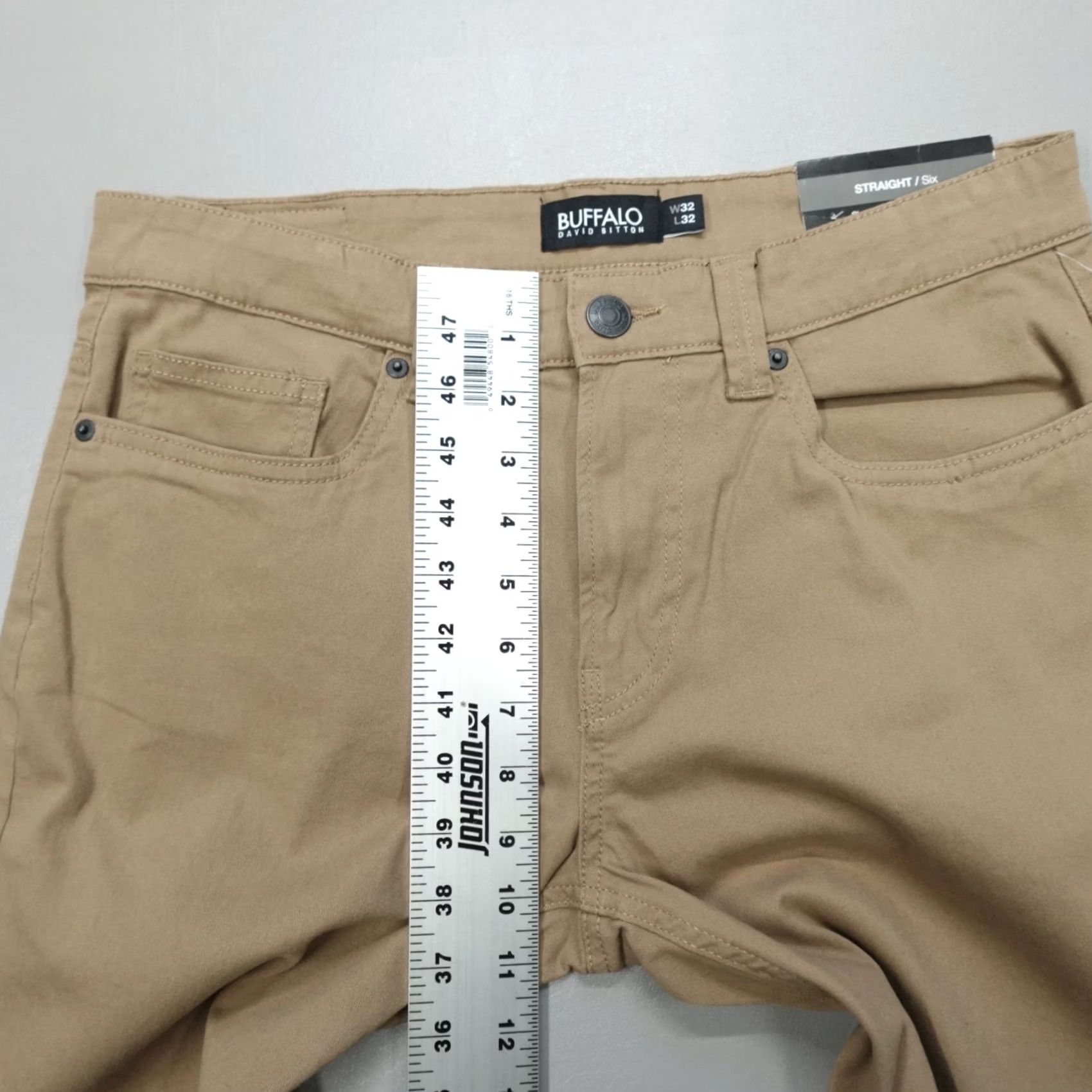 Buffalo David Bitton Buffalo David Bitton Jeans Beige Dark Straight Six Pants Men 32x32 Regular 5-Pocket Cotton Blend Denim Jeans Mens Size US 32 / EU 48 - 6 Thumbnail