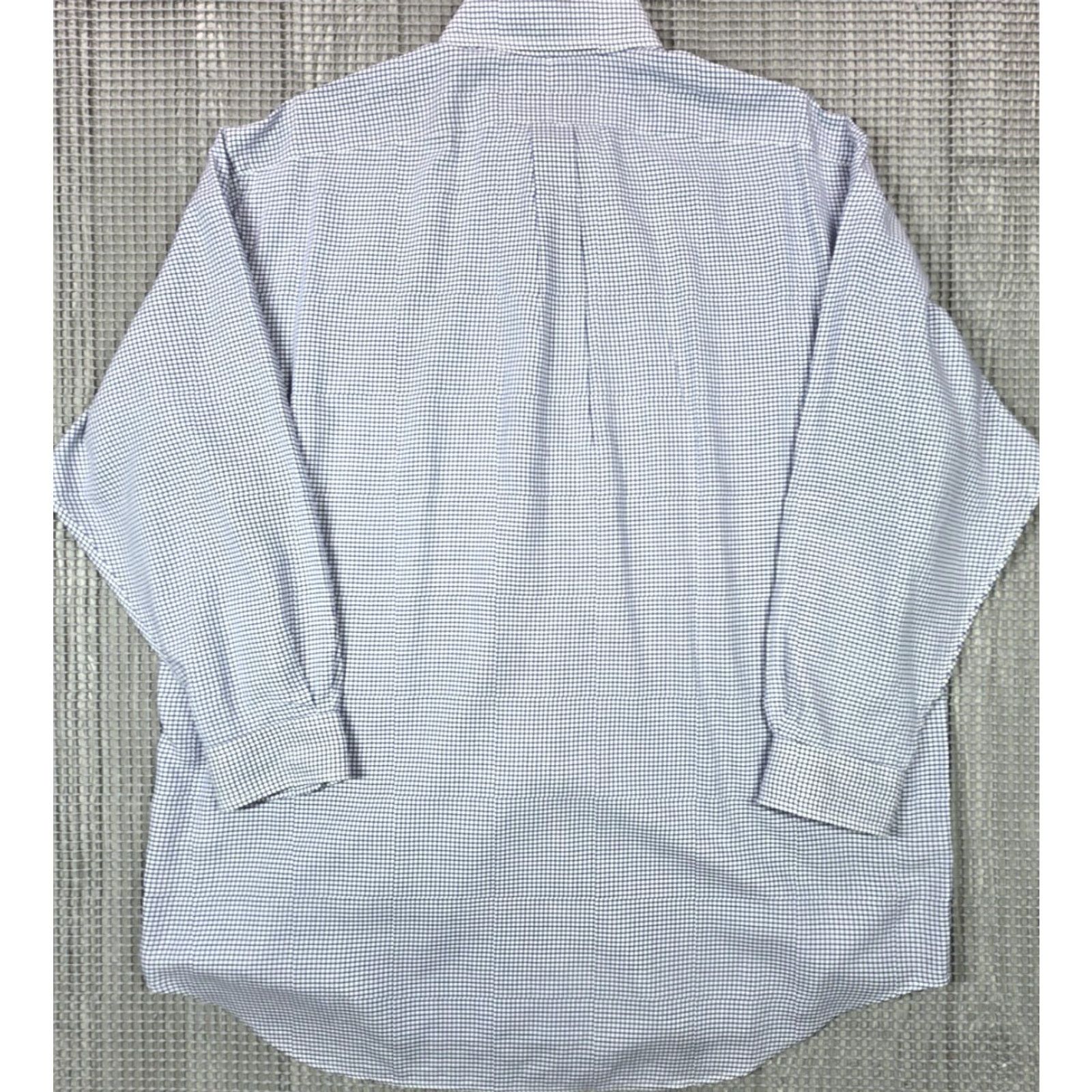 Polo Ralph Lauren VINTAGE Polo Ralph Lauren Shirt 17.5-32/33 Yarmouth Plaid Button-Up Long Sleeve Blue/White 90s OCBD Mens Size US XXL / EU 58 / 5 - 7 Thumbnail