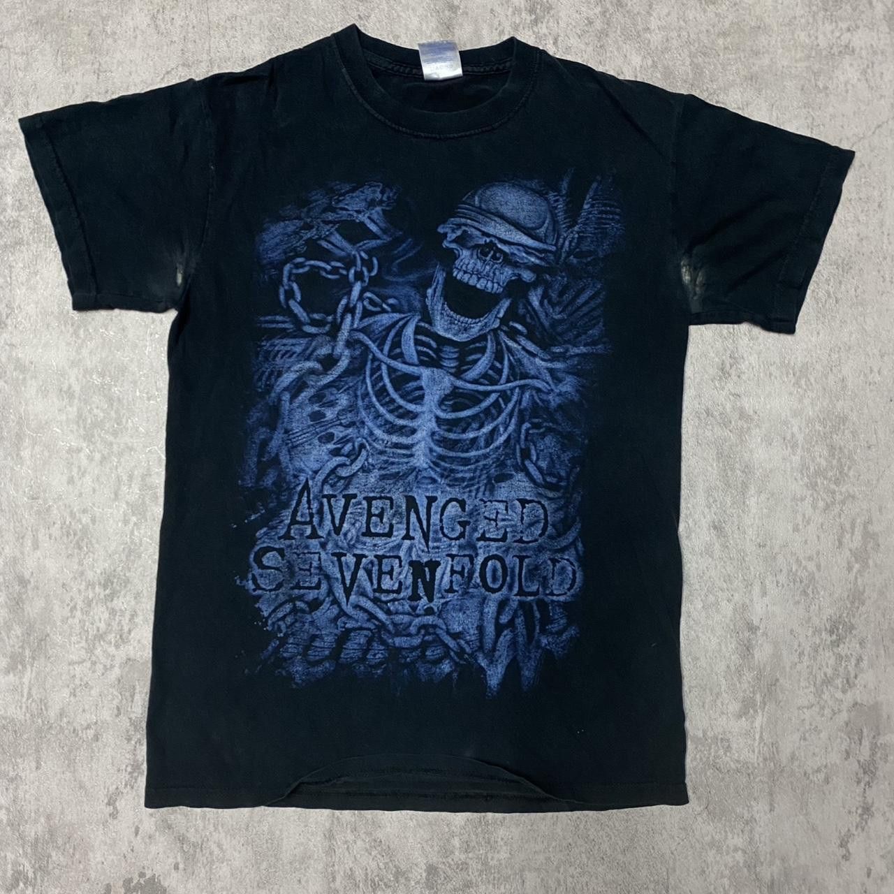 Other Black Avenged Sevenfold band tee with blue graphics #bandtee Size US S / EU 44-46 / 1 - 1 Thumbnail