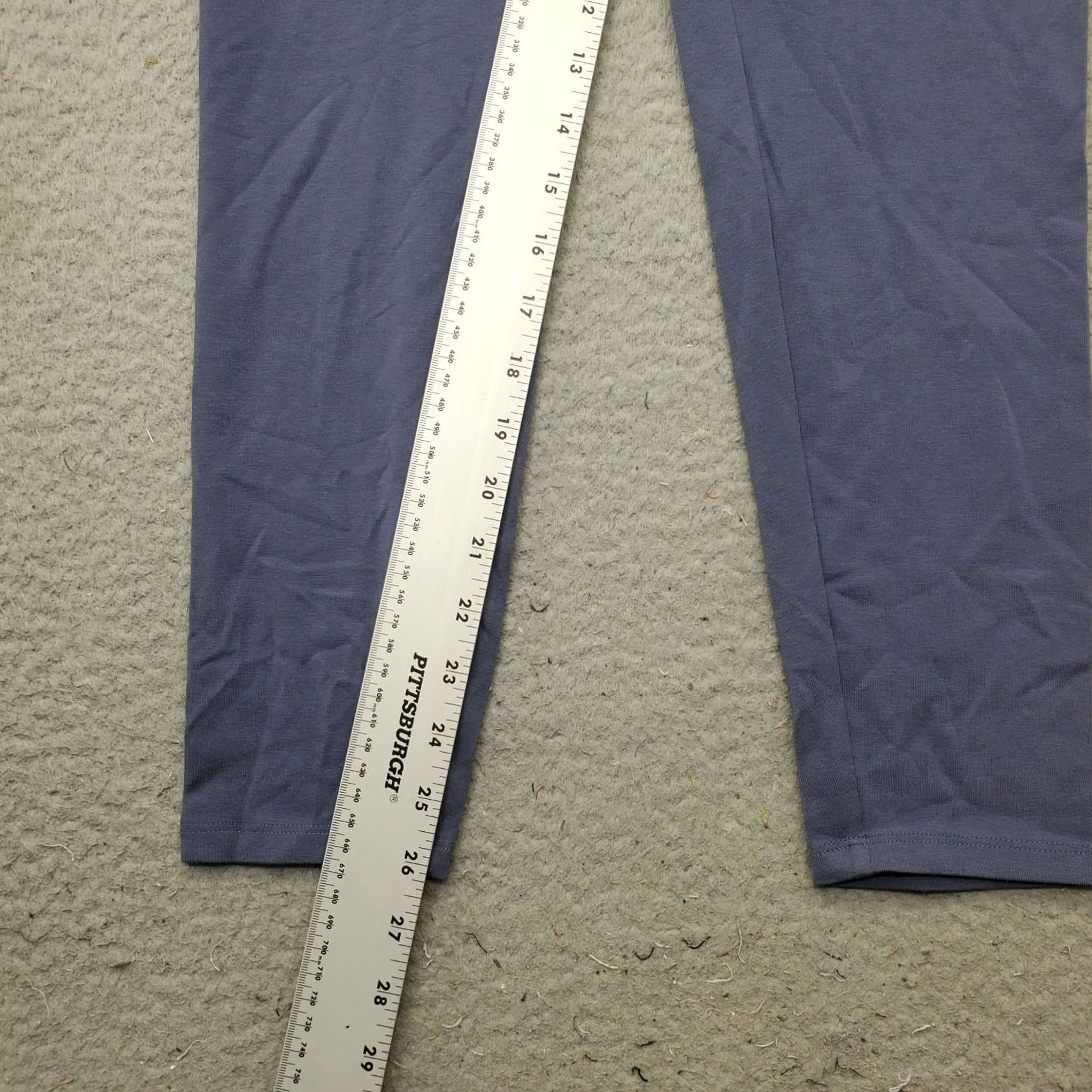 Express Express Leggings Womens Size M Blue Stretch Regular Fit Skinny High Waist Capris Size 32" / US 10 / IT 46 - 4 Thumbnail