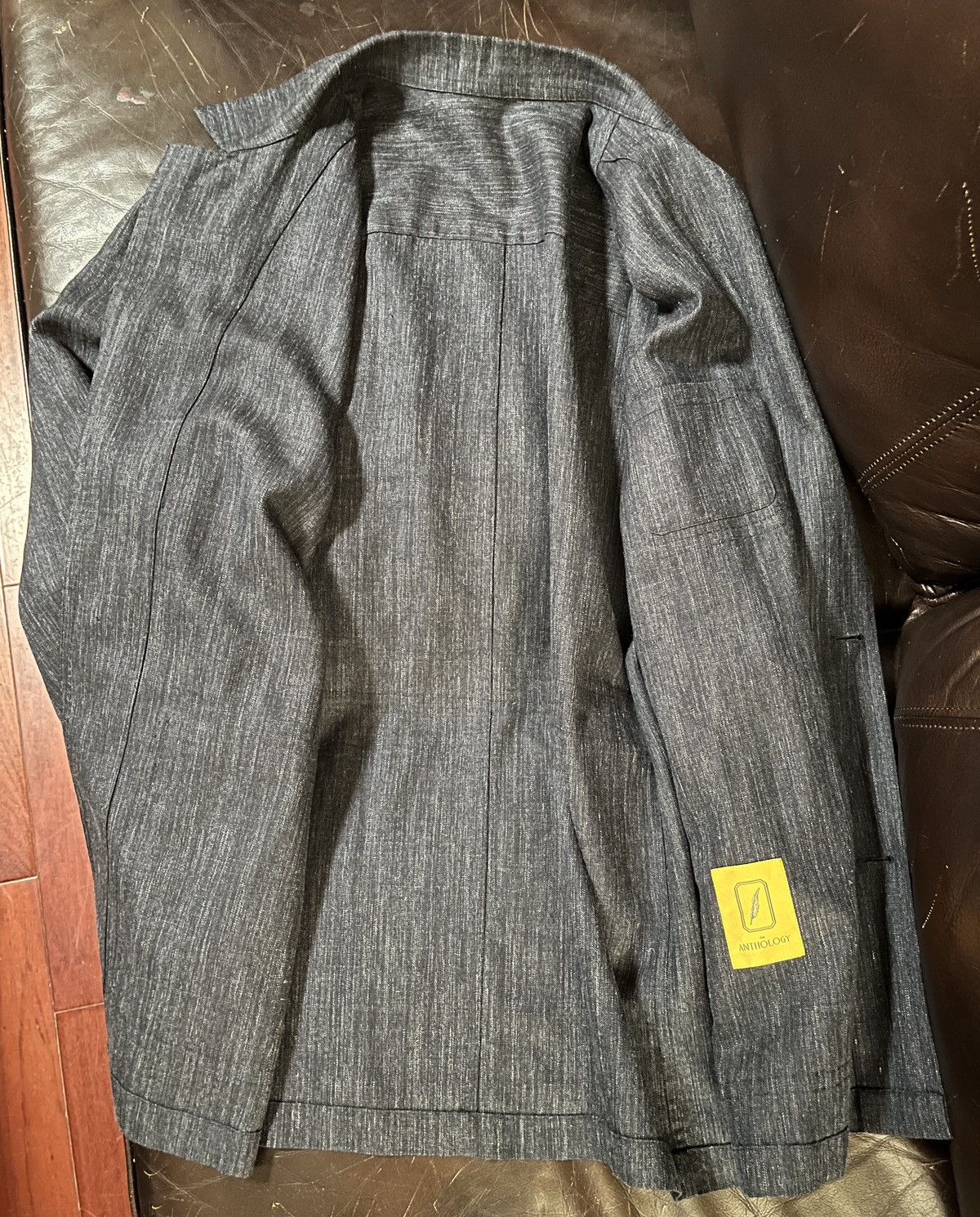 Other The Anthology Lazyman Jacket Chore Coat- 48/ Silk Wool Linen Size 38R - 8 Thumbnail