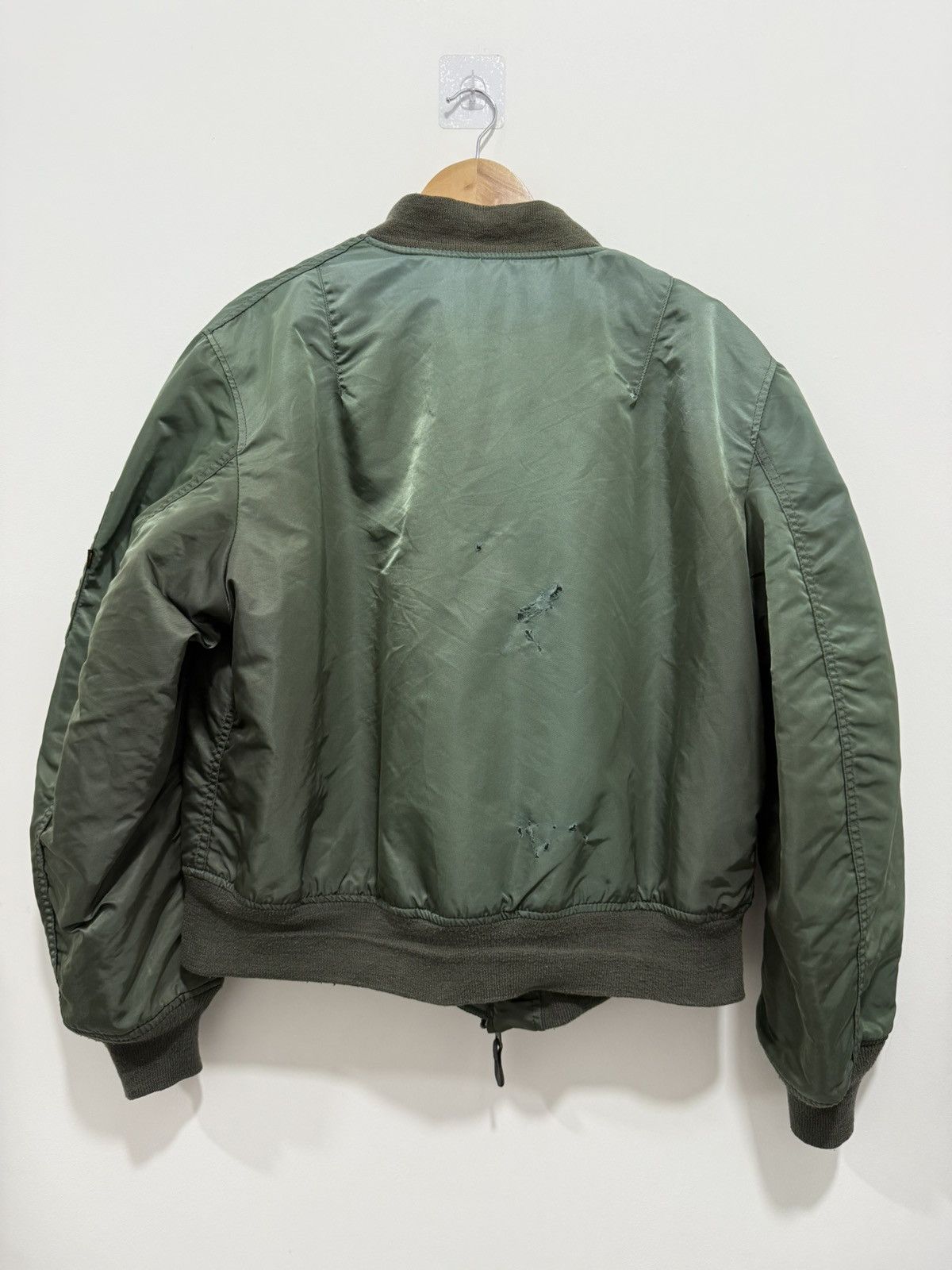 Alpha Industries Vtg Alpha Industries Bomber Jacket MA-1 Size US L / EU 52-54 / 3 - 2 Thumbnail