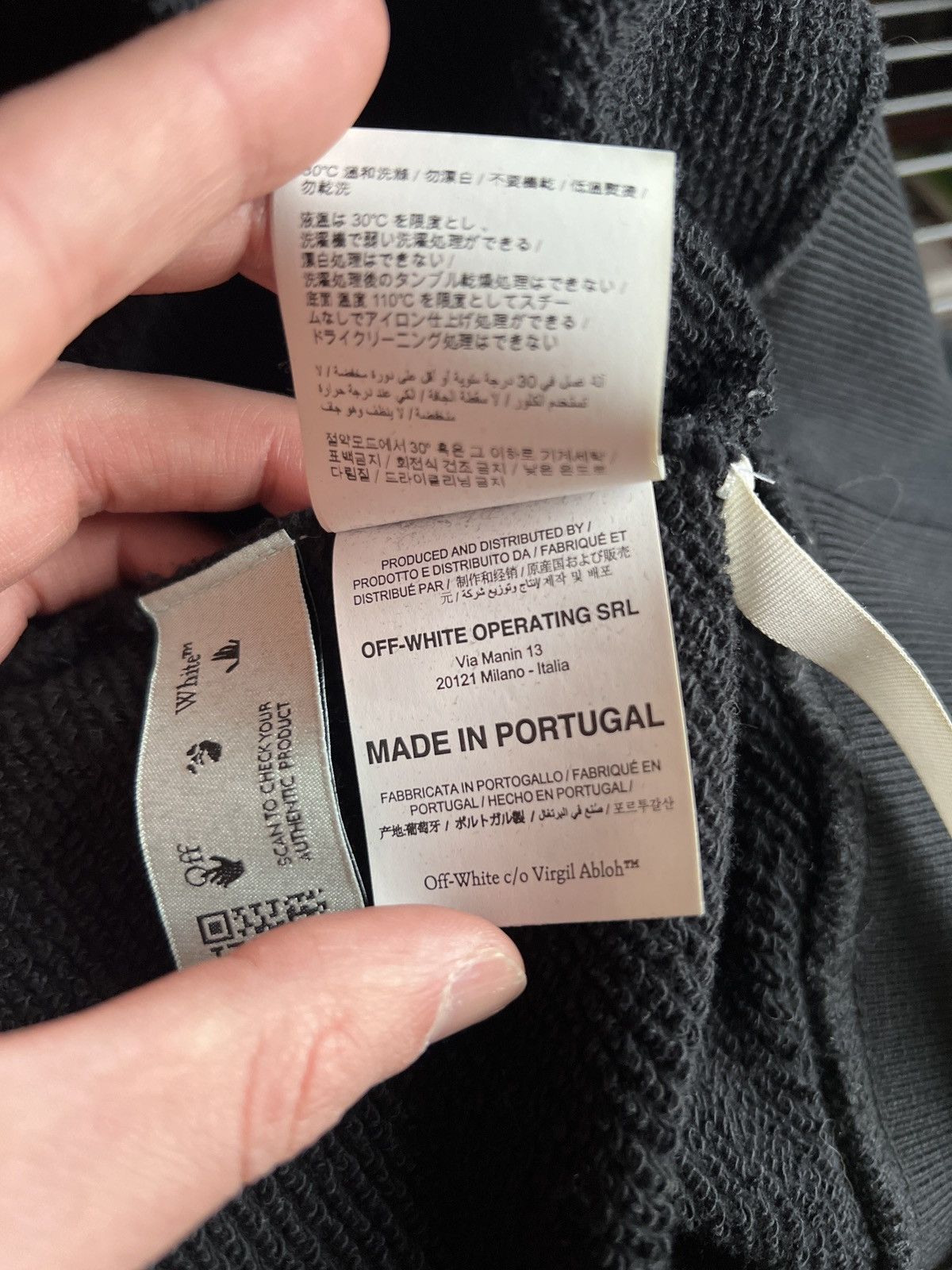 Off-White OFF-WHITE Swimming Man Logo Hoodie Size US XXL / EU 58 / 5 - 7 Thumbnail
