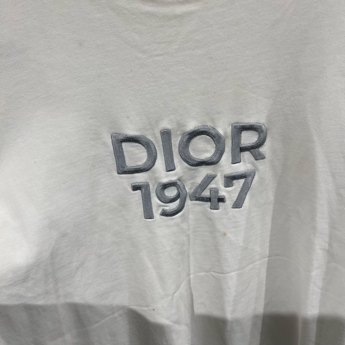 Dior Dior 1947 Embroidered Logo T-Shirt Size US S / EU 44-46 / 1 - 4 Thumbnail