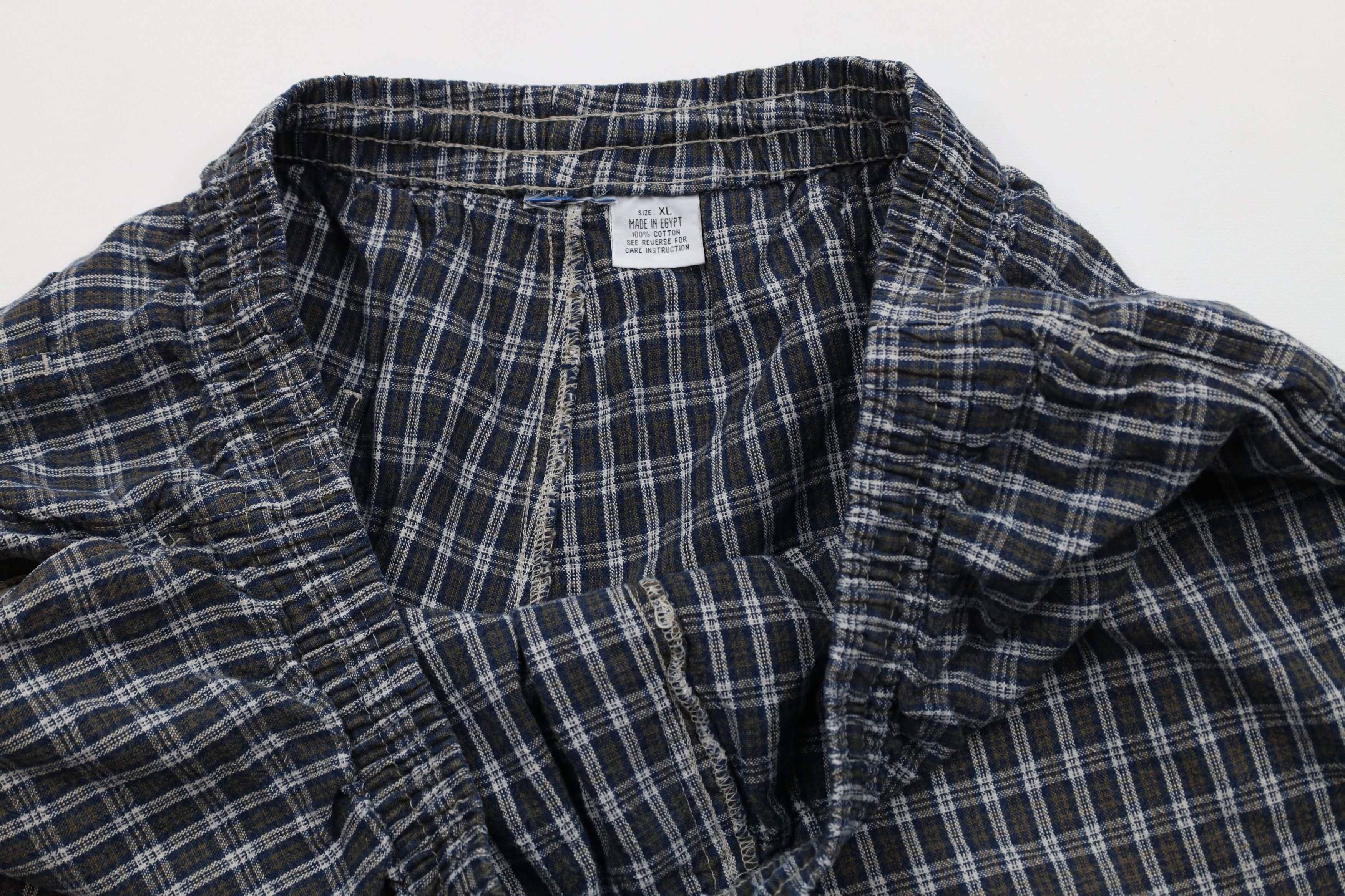 Vintage Vintage 90s Streetwear Above Knee Harem Shorts Plaid Cotton Size US 36 / EU 52 - 6 Thumbnail