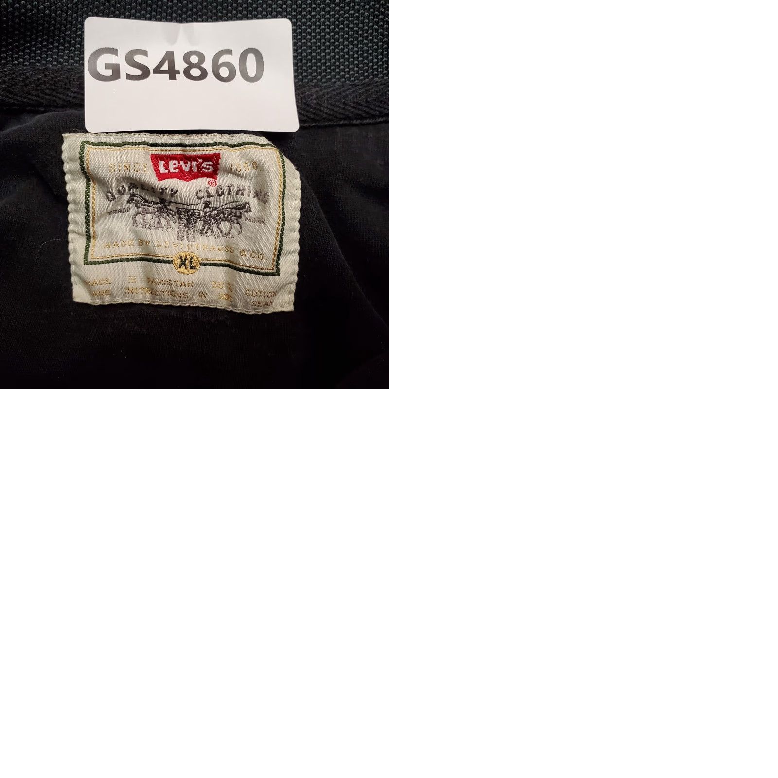 Levi's VINTAGE Levi's Shirt Mens XL Black Polo Button 100% Cotton Casual Size US XL / EU 56 / 4 - 9 Thumbnail