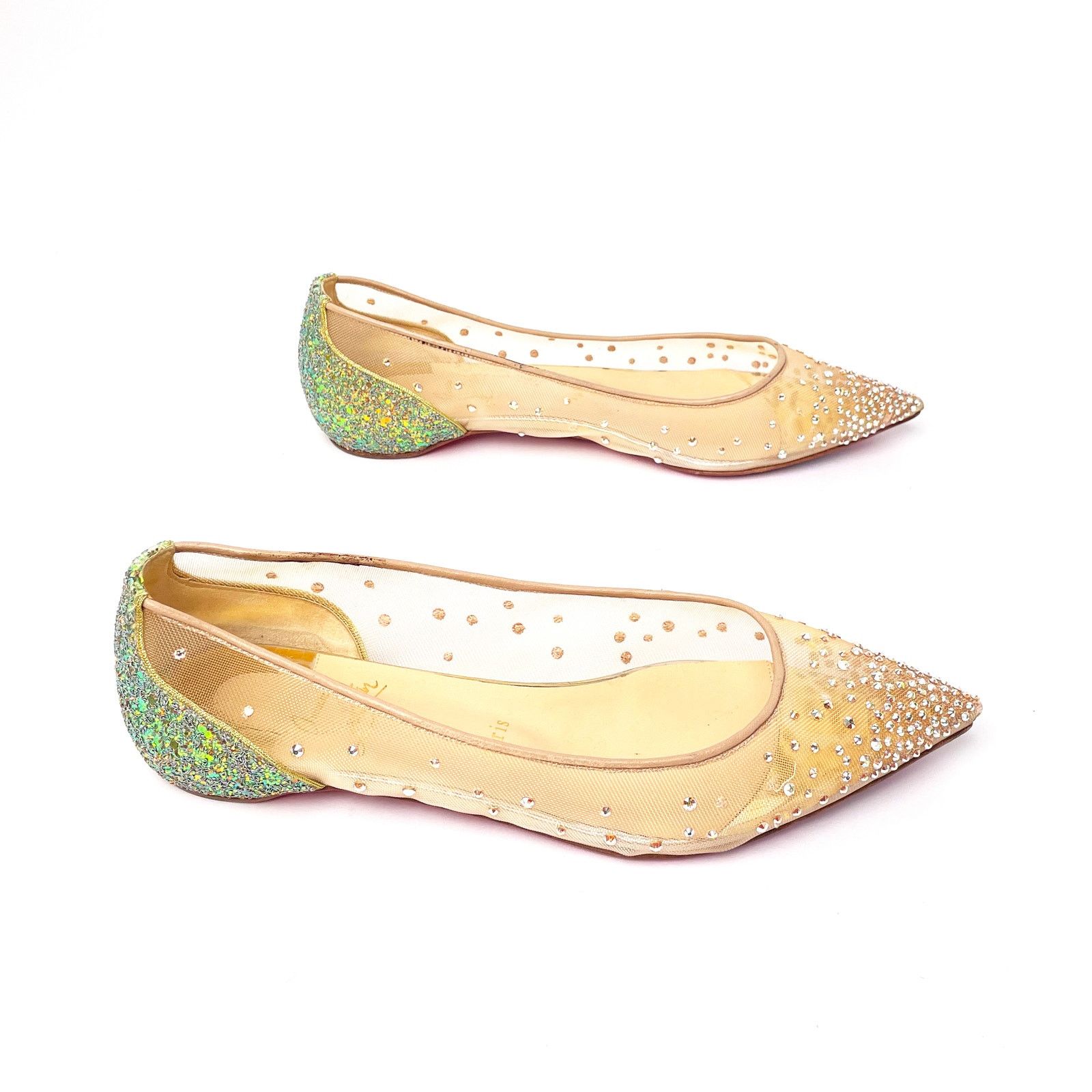 Christian Louboutin Sparkley Flats Size US 7.5 / IT 37.5 - 2 Thumbnail