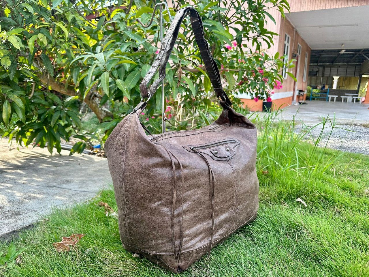 Balenciaga Authentic Balenciaga Motocross Classic Courier XL Hobo