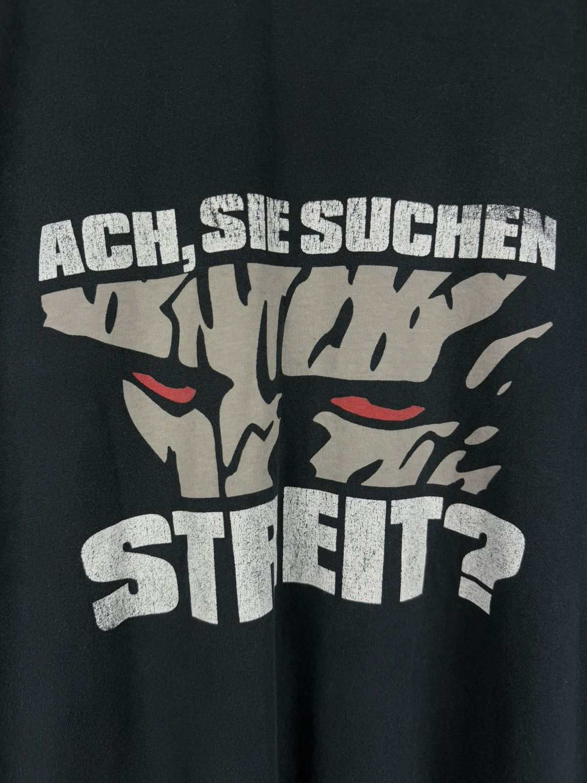 Band Tees × Vintage Bohse Onkelz Ach, Sie Suchen Streit Vintage Band T Shirt Tee Size US XL / EU 56 / 4 - 8 Thumbnail