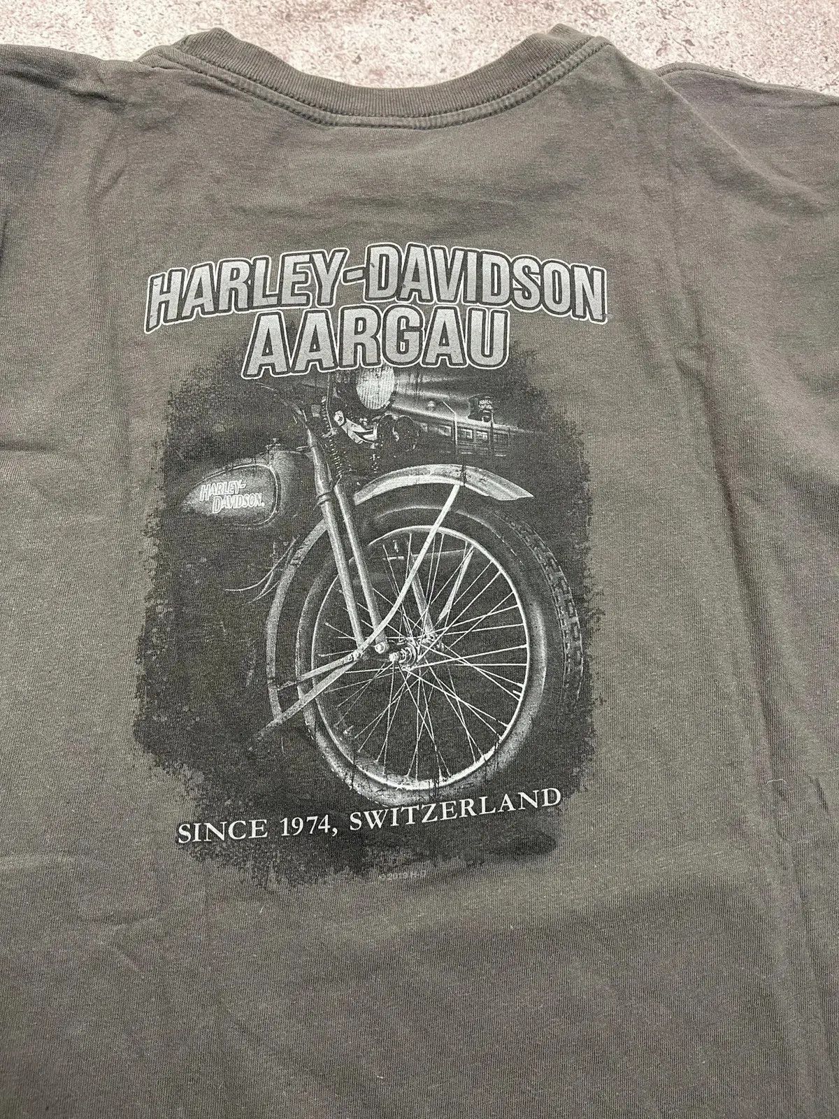 Harley Davidson Harley Davidson Switzerland Aargau Motorcycle T Shirt Size US XL / EU 56 / 4 - 3 Thumbnail