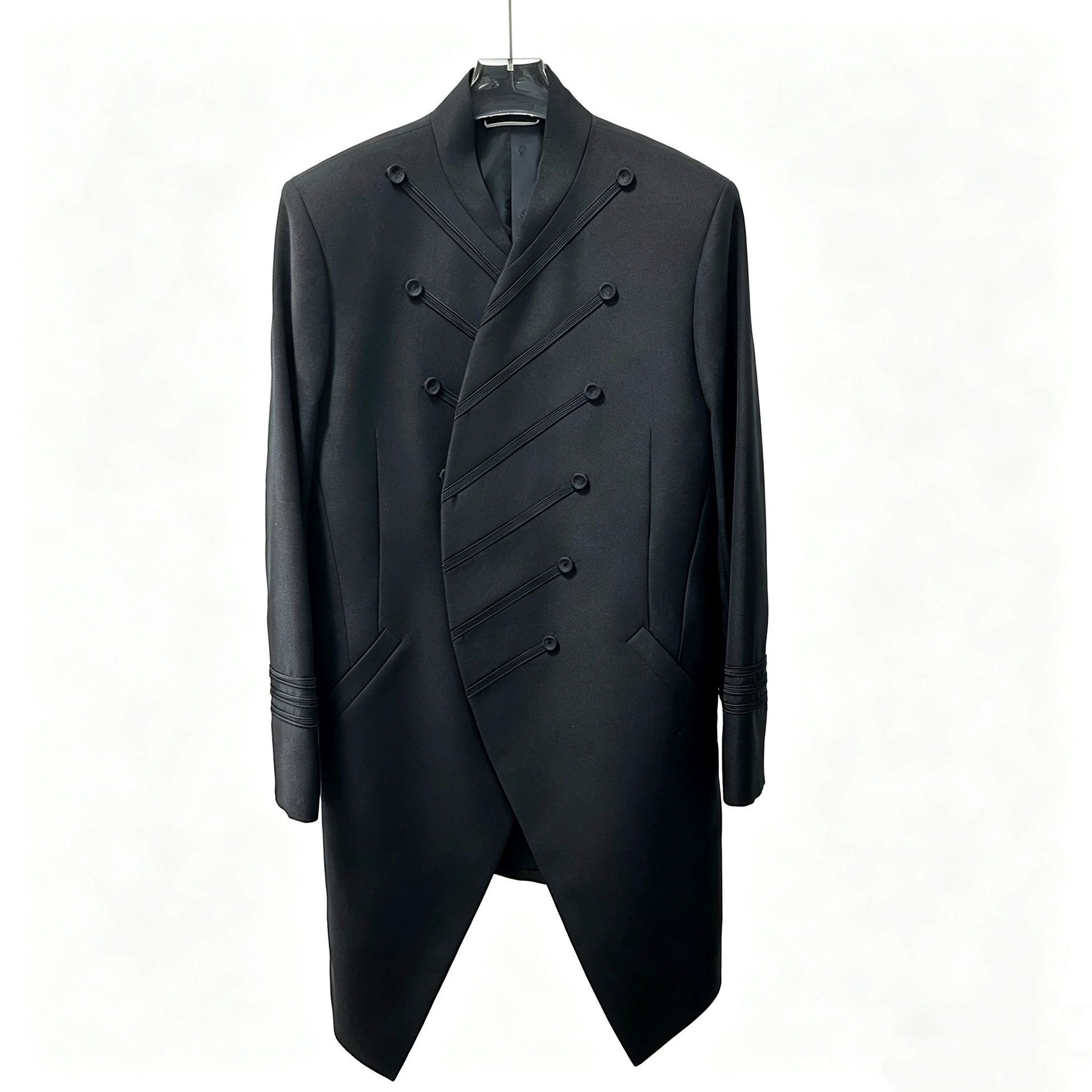 Dior Dior Man Black Military Court Tuxedo Overcoat 48 Size 48R - 1 Thumbnail
