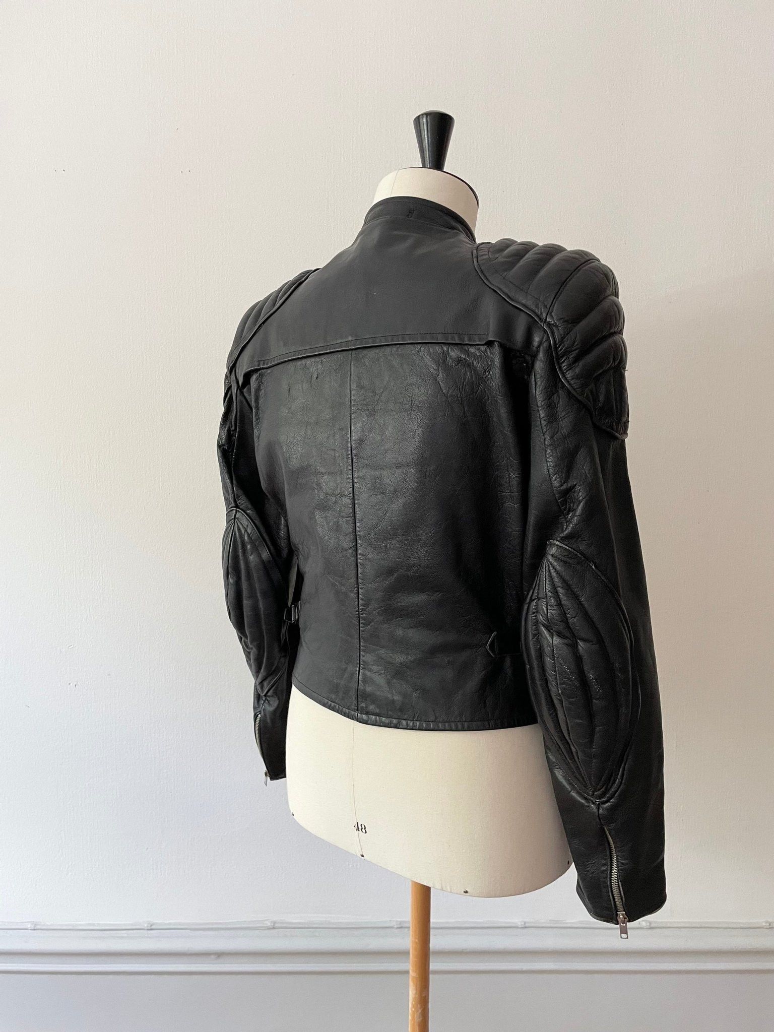 Vintage 1940's Motorcycle Goatskin Jacket - Small Size US S / EU 44-46 / 1 - 8 Thumbnail