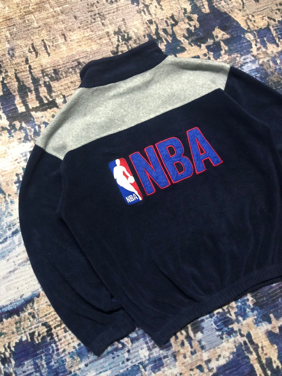 NBA Vintage NBA Big Logo Fleece Zipper Jacket Size US M / EU 48-50 / 2 - 9 Thumbnail
